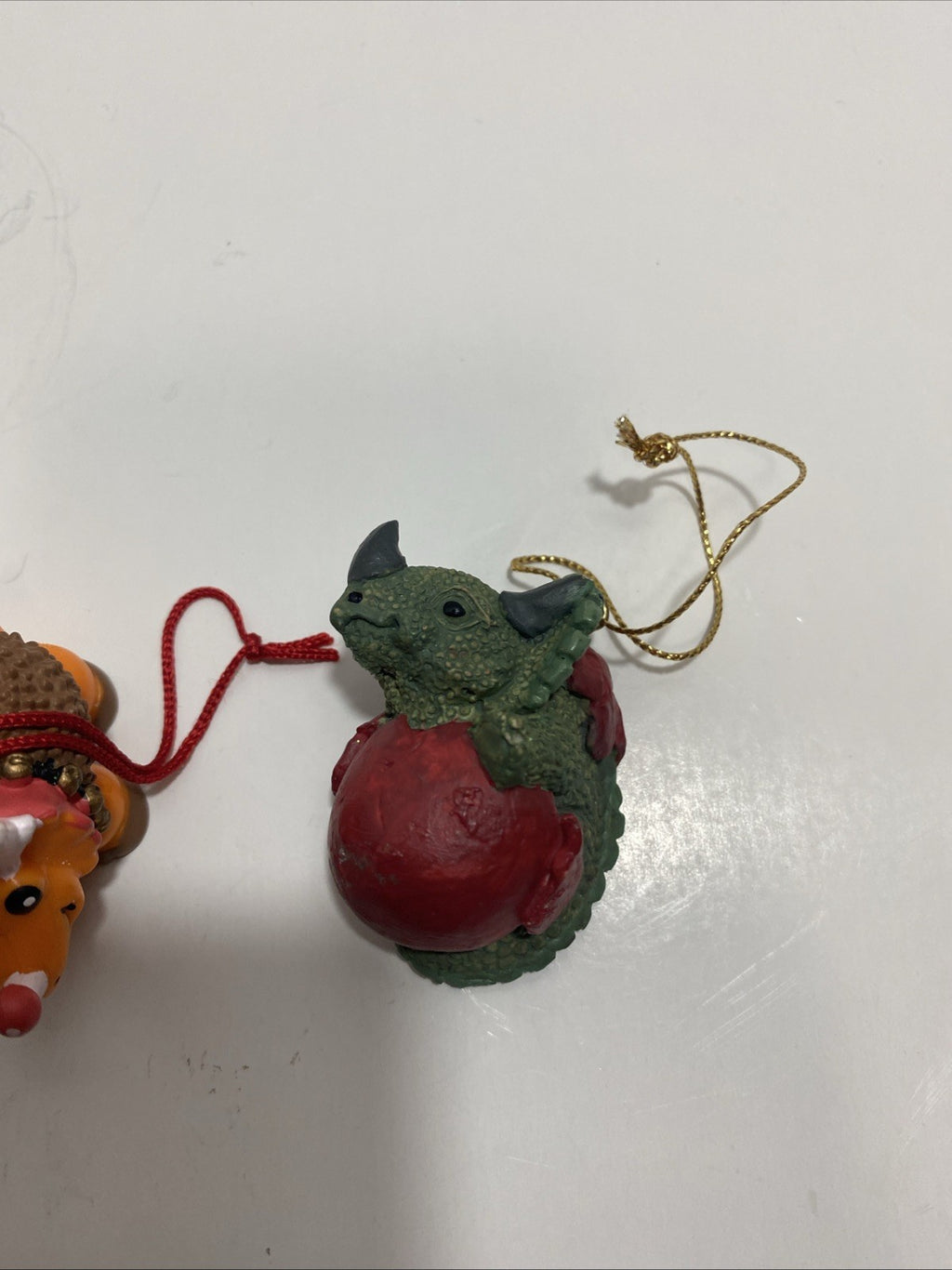 Vintage House Of LLoyd 1993 Christmas Around The World Dino Holidays Ornaments+1