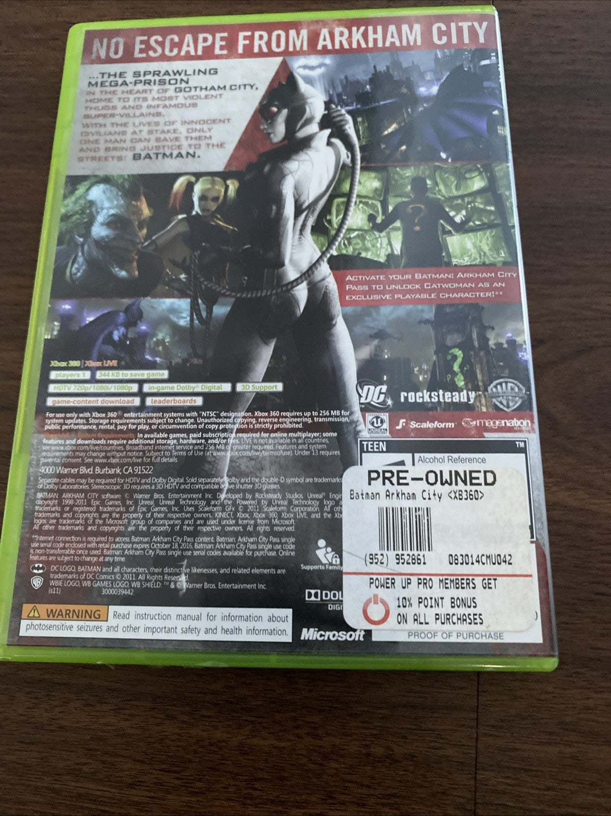 Batman: Arkham City (Microsoft Xbox 360, 2011)