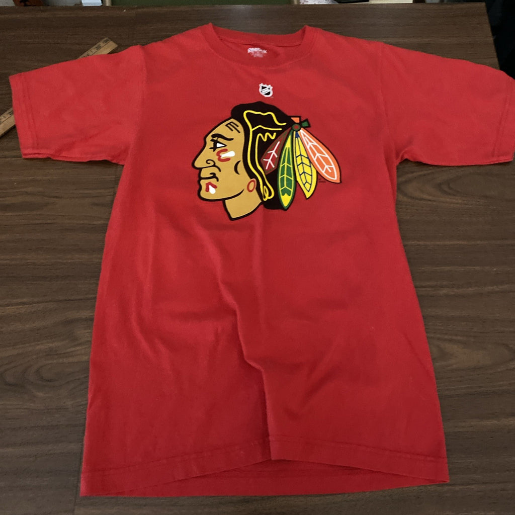Chicago Blackhawks Shirt Small Red Short Sleeve Patrick Kane #88 Reebok Men