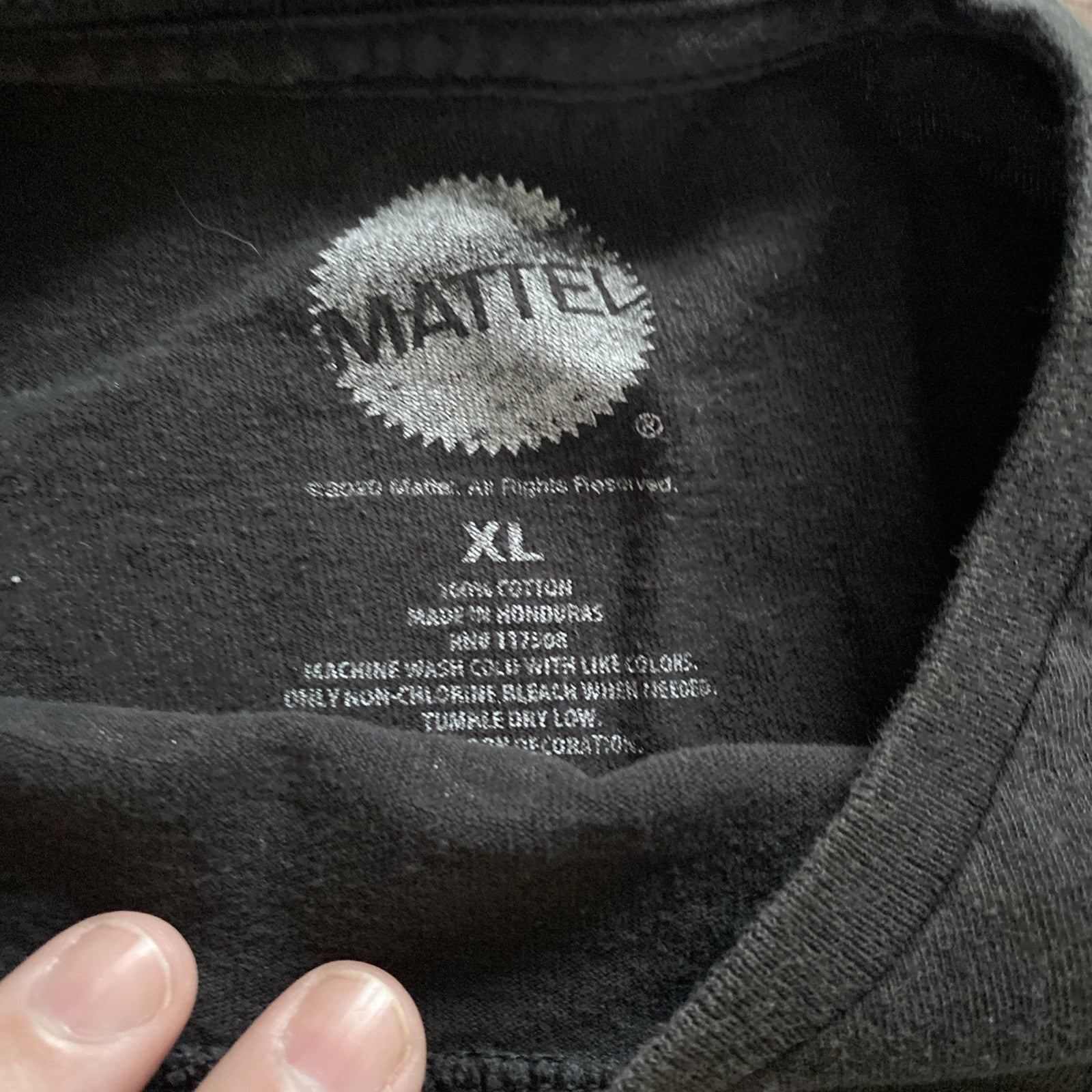 Mattel Mens Black Wild Wild Wild Card Tee Shirt Size XL