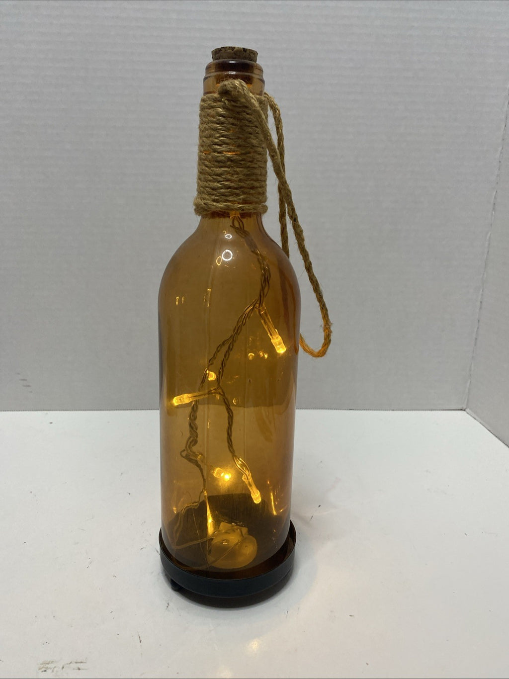 Infinity LED Amber Bottle with Lights