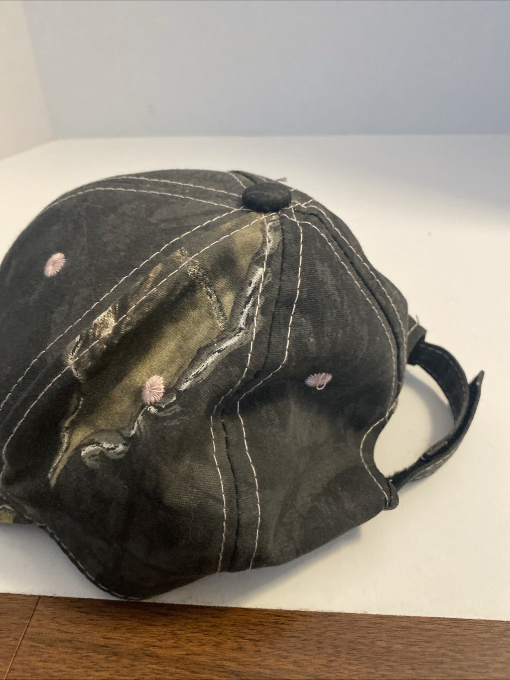 Signature ball cap camouflage and paint trim adjustable back