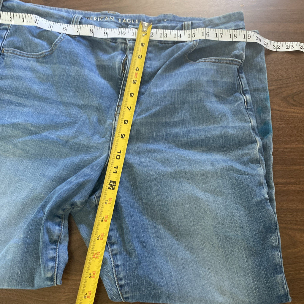 American Eagle Jeans Womens Size 20 Reg Blue Denim Next Level Stretch High Rise