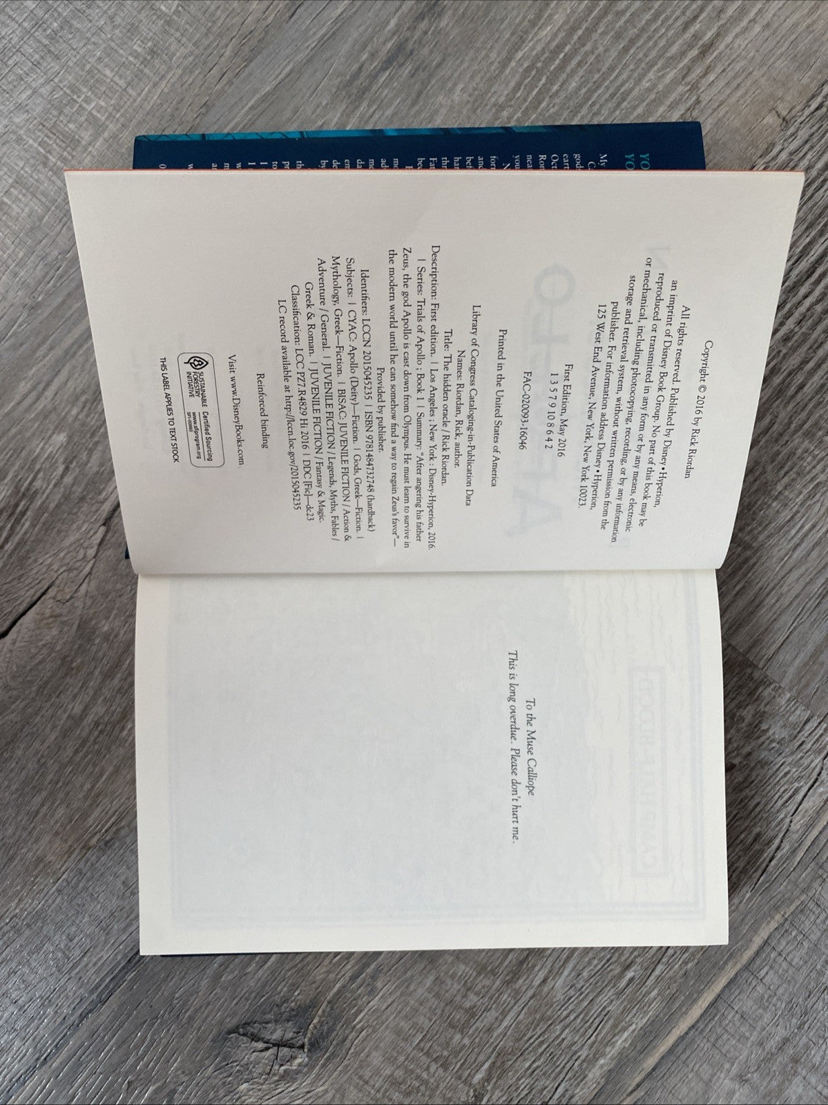 The Hidden Oracle: Walmart Edition (The Trials of Apollo) - Hardcover - GOOD