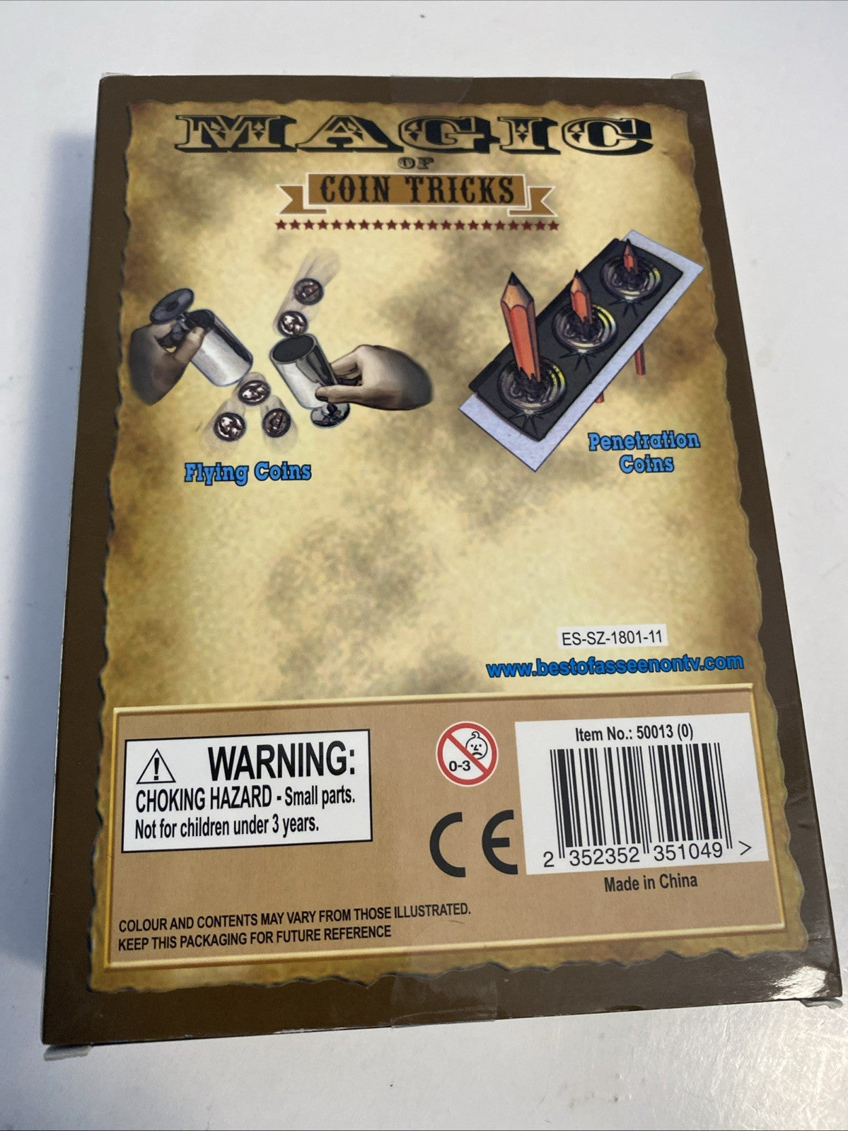 Wow, Magic Coin Tricks metal tin 30 tricks included