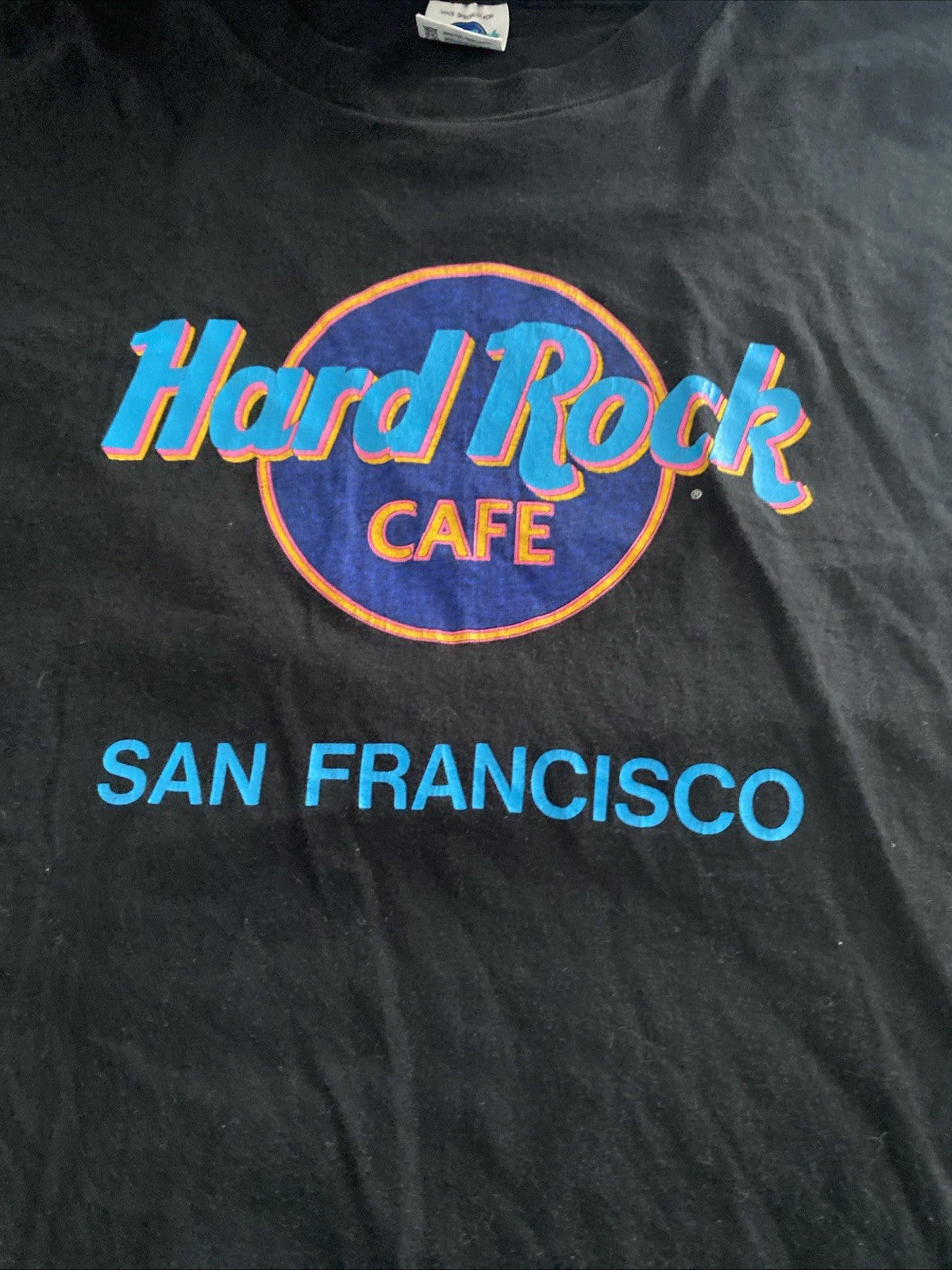 Vintage Hard Rock Cafe San Francisco Shirt Black Single Stitch USA Made Size XL