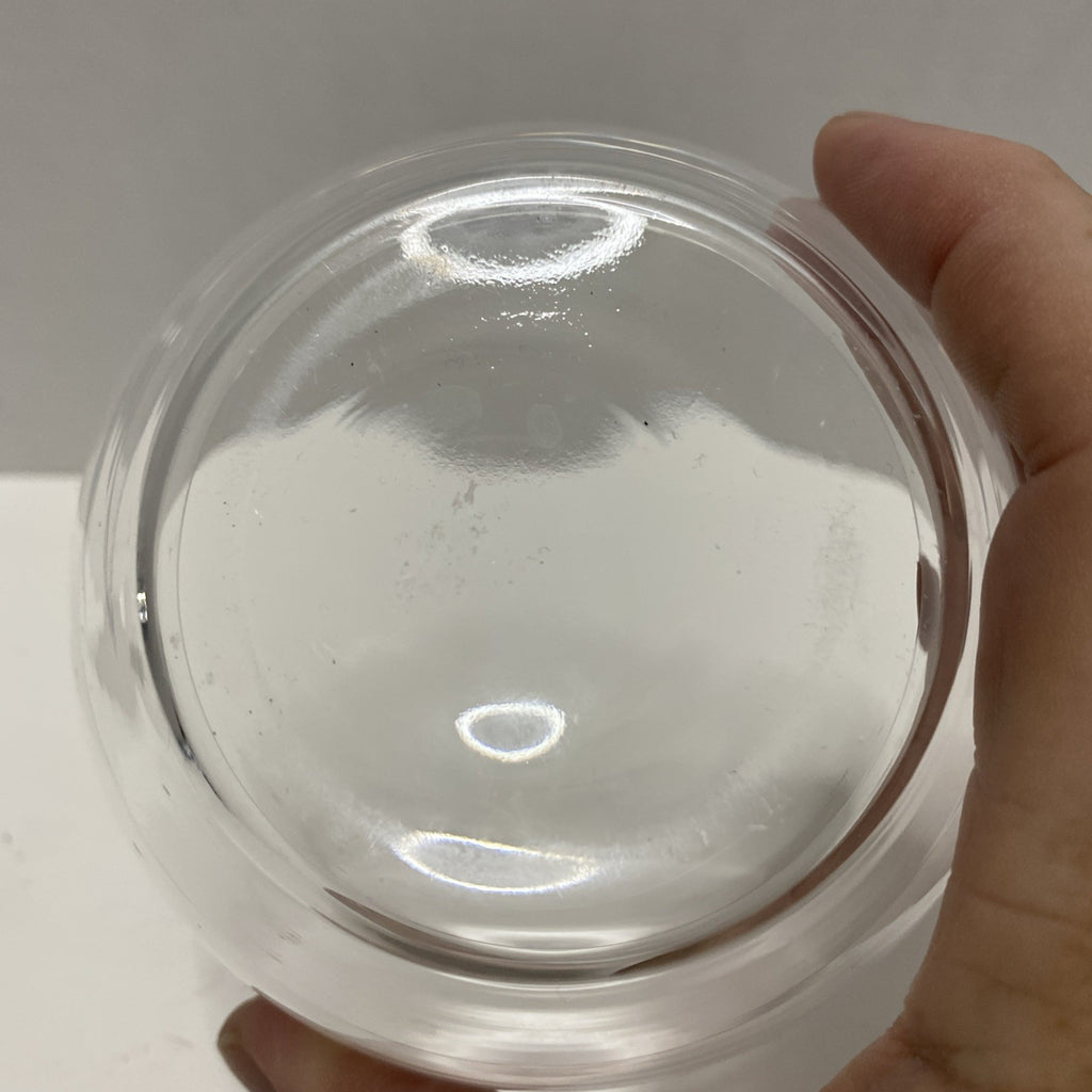 Vintage Etched Glass Apple Jar