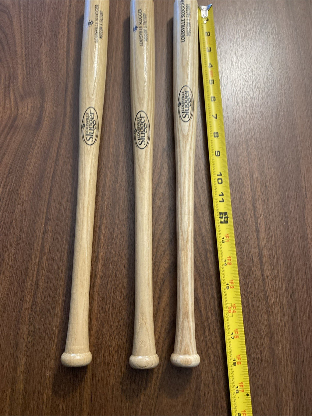 Louisville Slugger - Mini 18 Inch Wood Baseball Bat - Museum &  Factory Lot Of 3