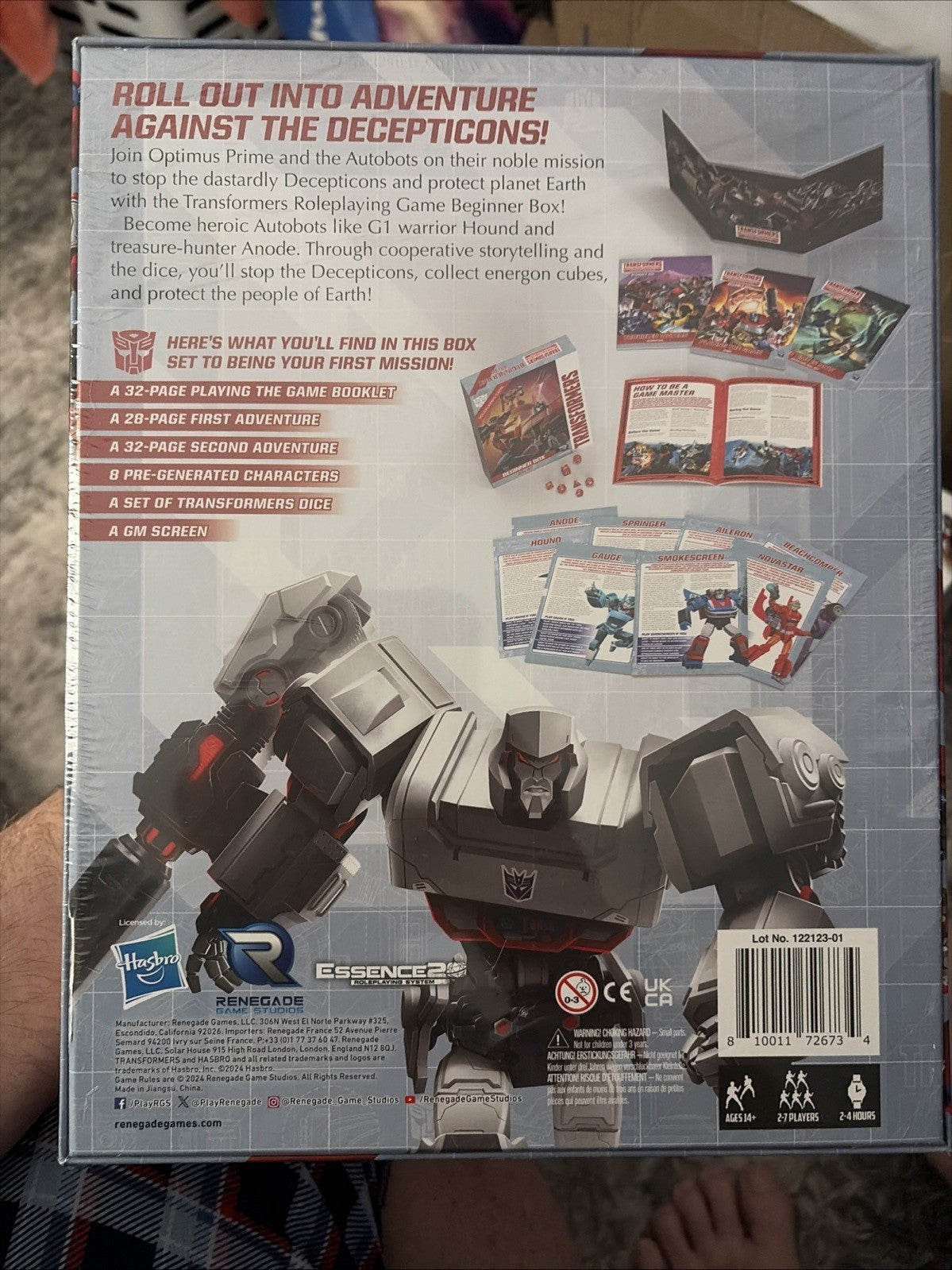 Renegade Game Studios: Transformers Roleplaying Game Beginner Box - Ages 14+ C7