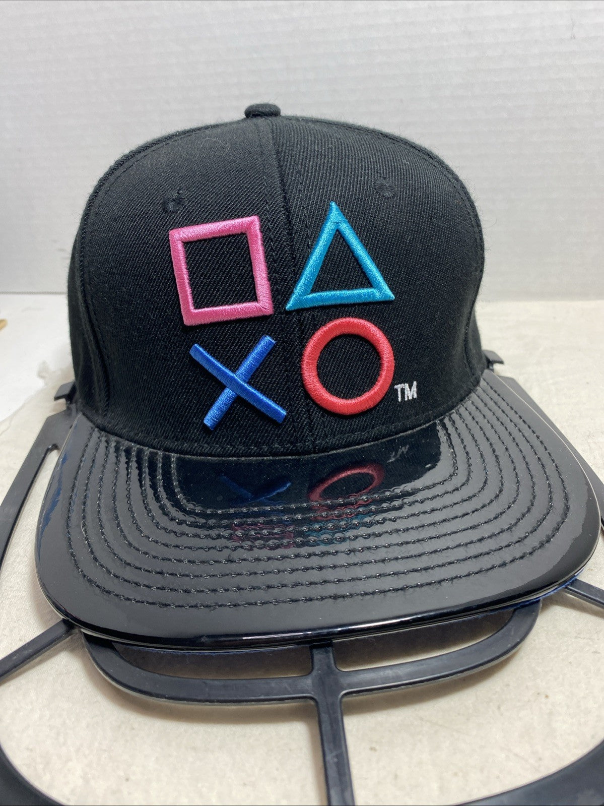 Sony Playstation Controller Buttons Hat Black Snapback Adjustable Cap