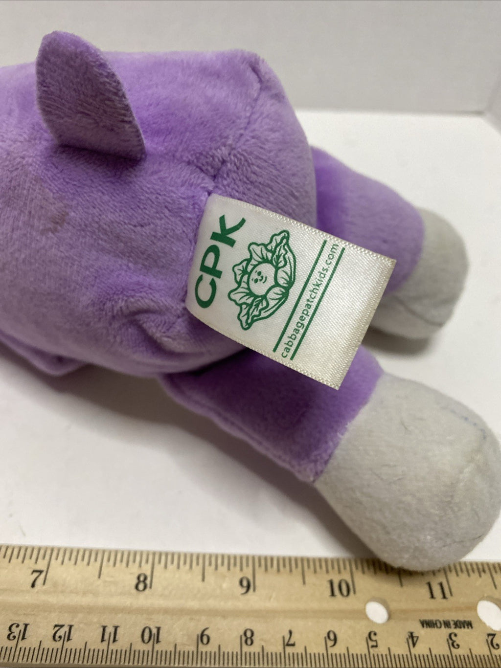 Cabbage Patch Kids CPK Cuties Purple Dog Puppy Doll 10" Valentine Hearts