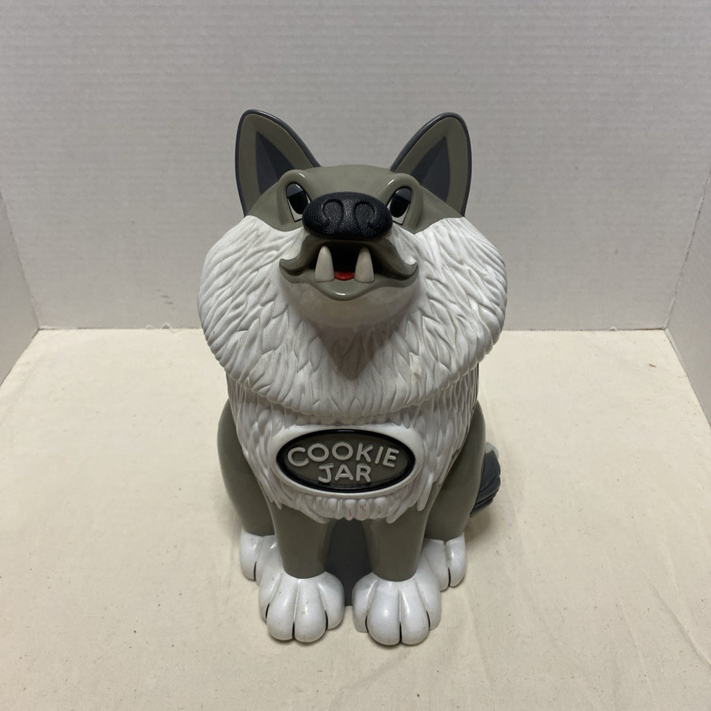 Vintage Fun Wolf Cookie Jar Howling Sound Affect 1998 Tested And Working