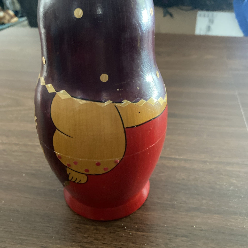 Antique Vintage Russian Nesting Dolls Set Of 9