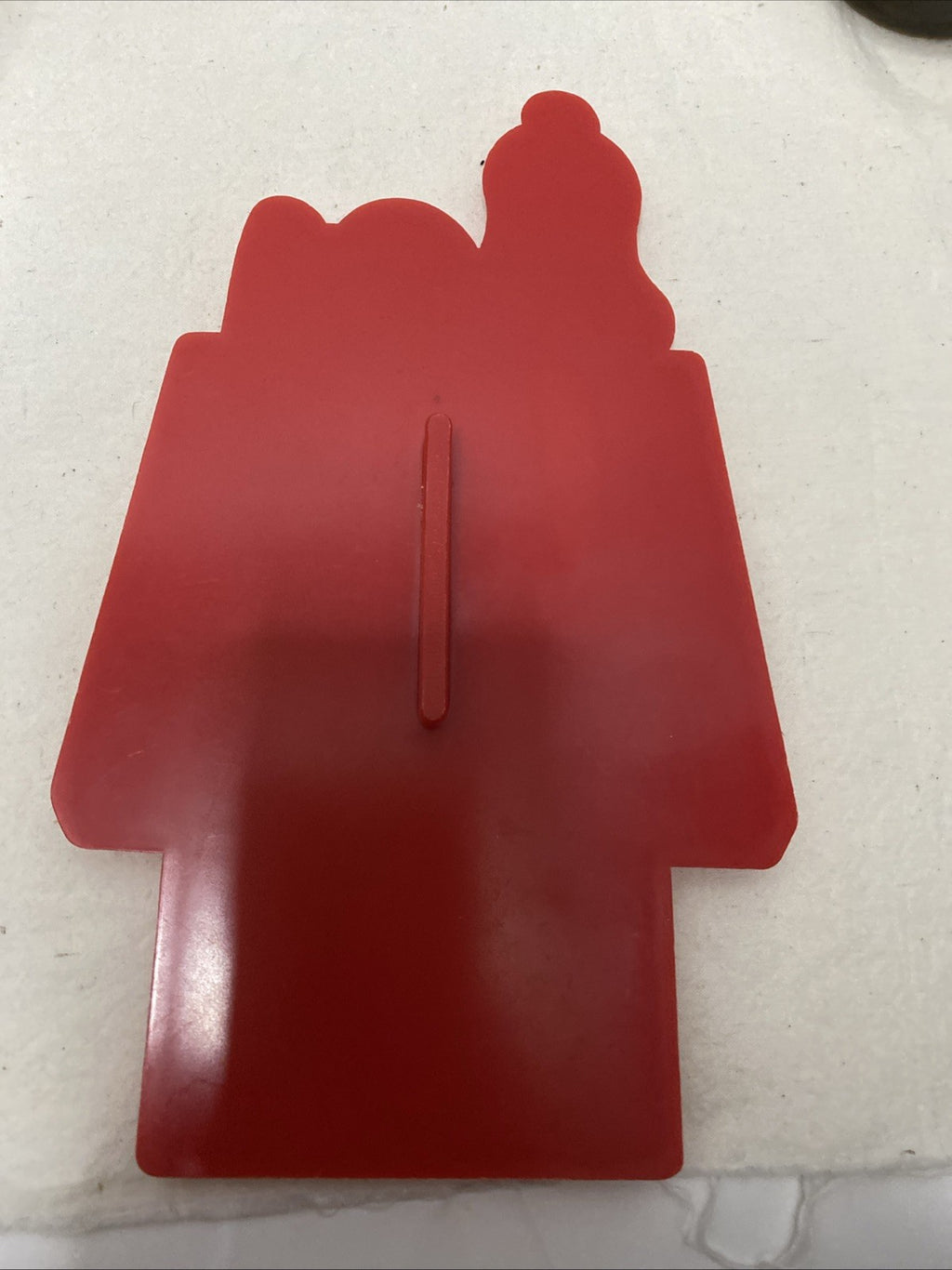 United Feature Syn Vtg Peanuts Snoopy on Doghouse Cookie Cutter 8" x  5" Plastic