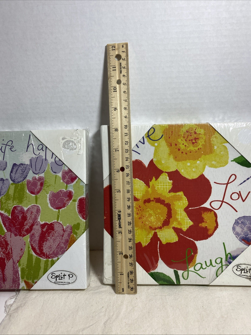 8”x8” Live Love Laugh Canvas Artwork Set Of 2