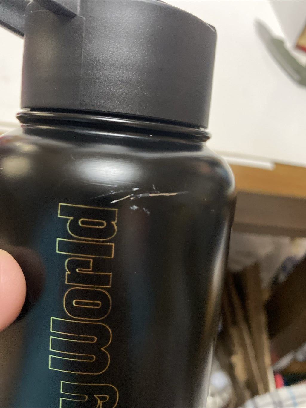 Walt Disney World Cinderella Castle Black & Gold Outline 31.5 oz Tumbler Bottle