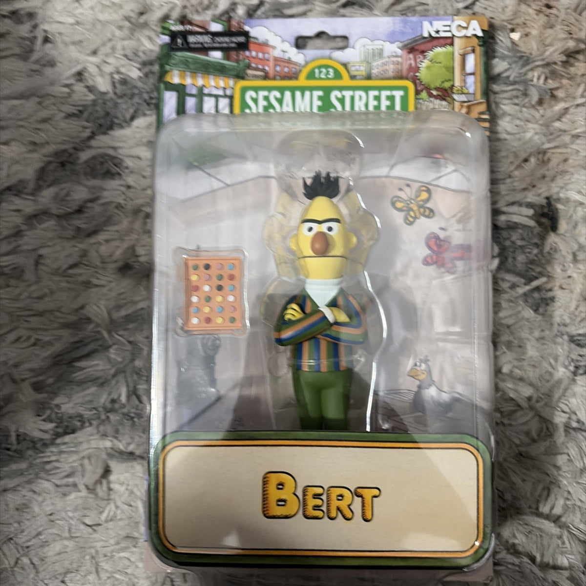 Sesame Street Bert 6-Inch Action Figure NECA Toony Classics New