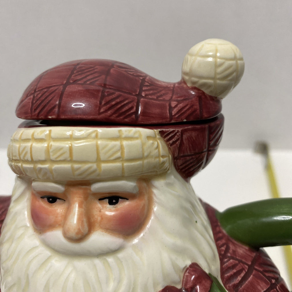 Susan Winget Certified International Company Stacking  Santa Teapot and Mug/ Cup