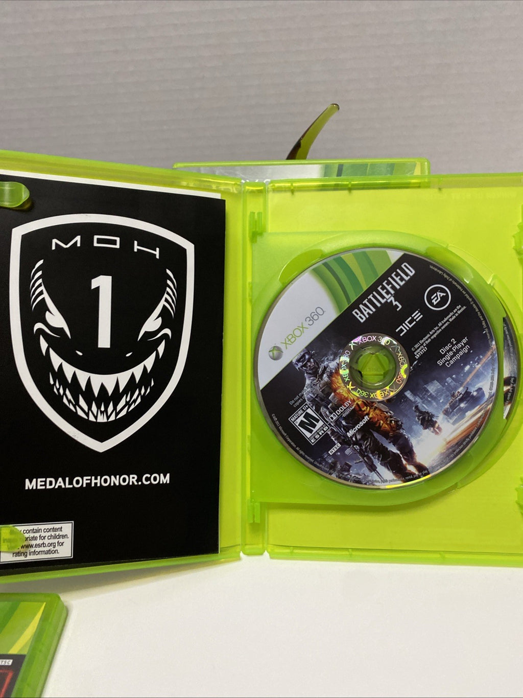 Xbox 360 Battlefield 3 2011 EA COMPLETE w/ Manual TESTED Free Shipping! EUC