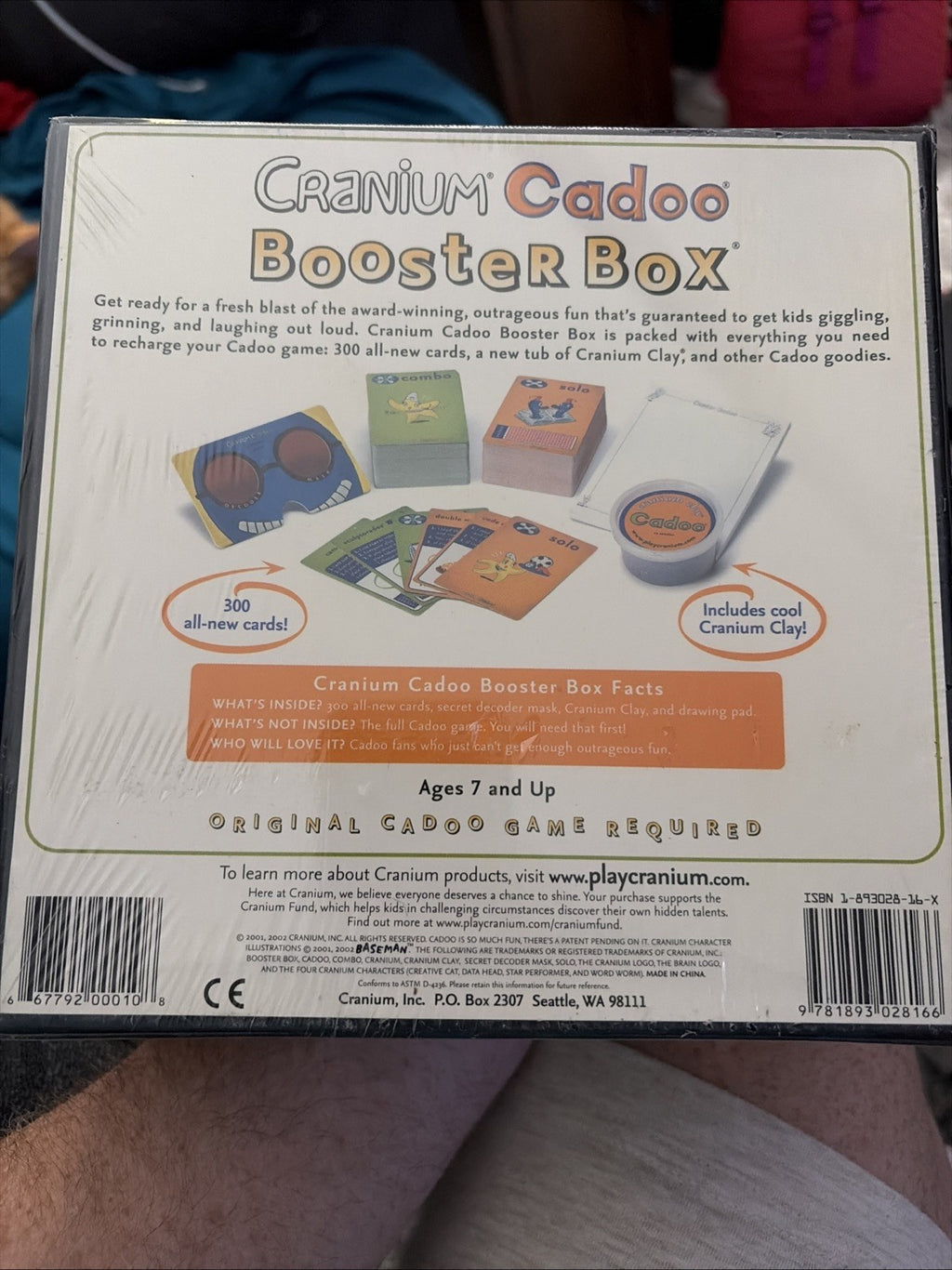 Cranium Cadoo Booster Box - 300 All New Cards (Original Game Required) Sealed