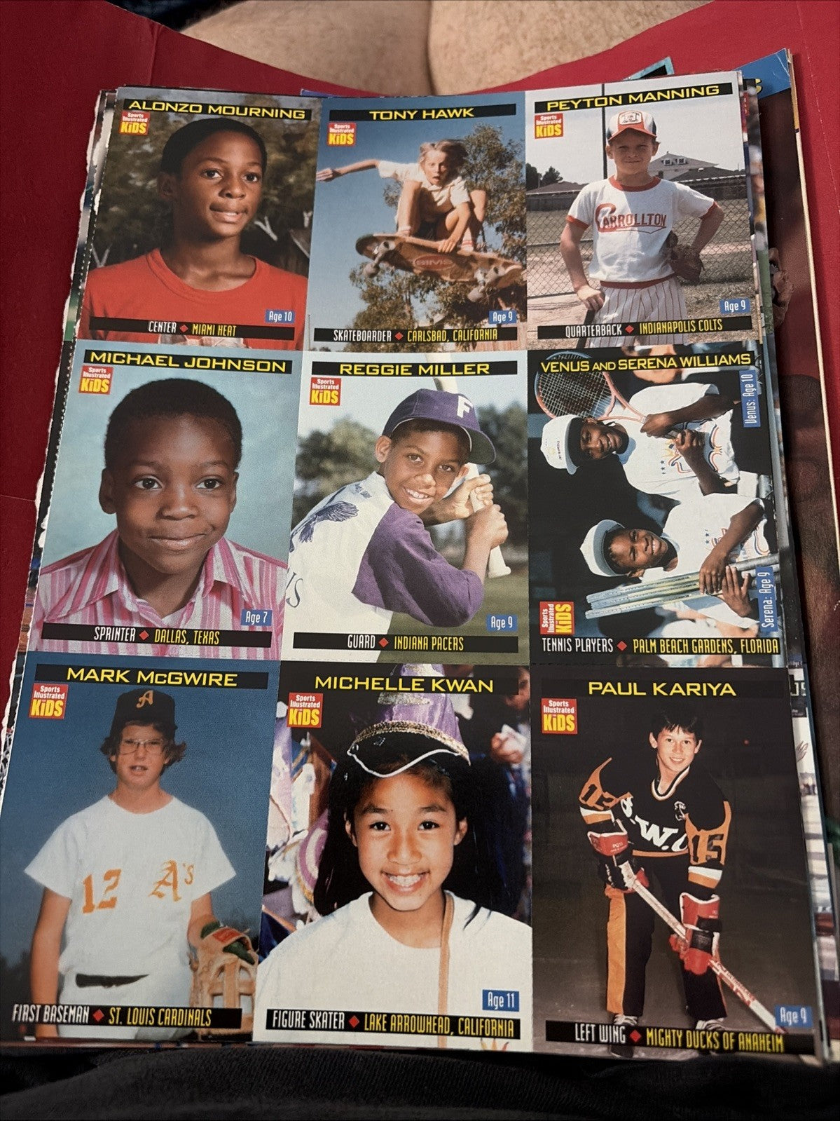 Sports Illustrated for Kids Venus & Serena Williams Uncut Sheet RC Rare
