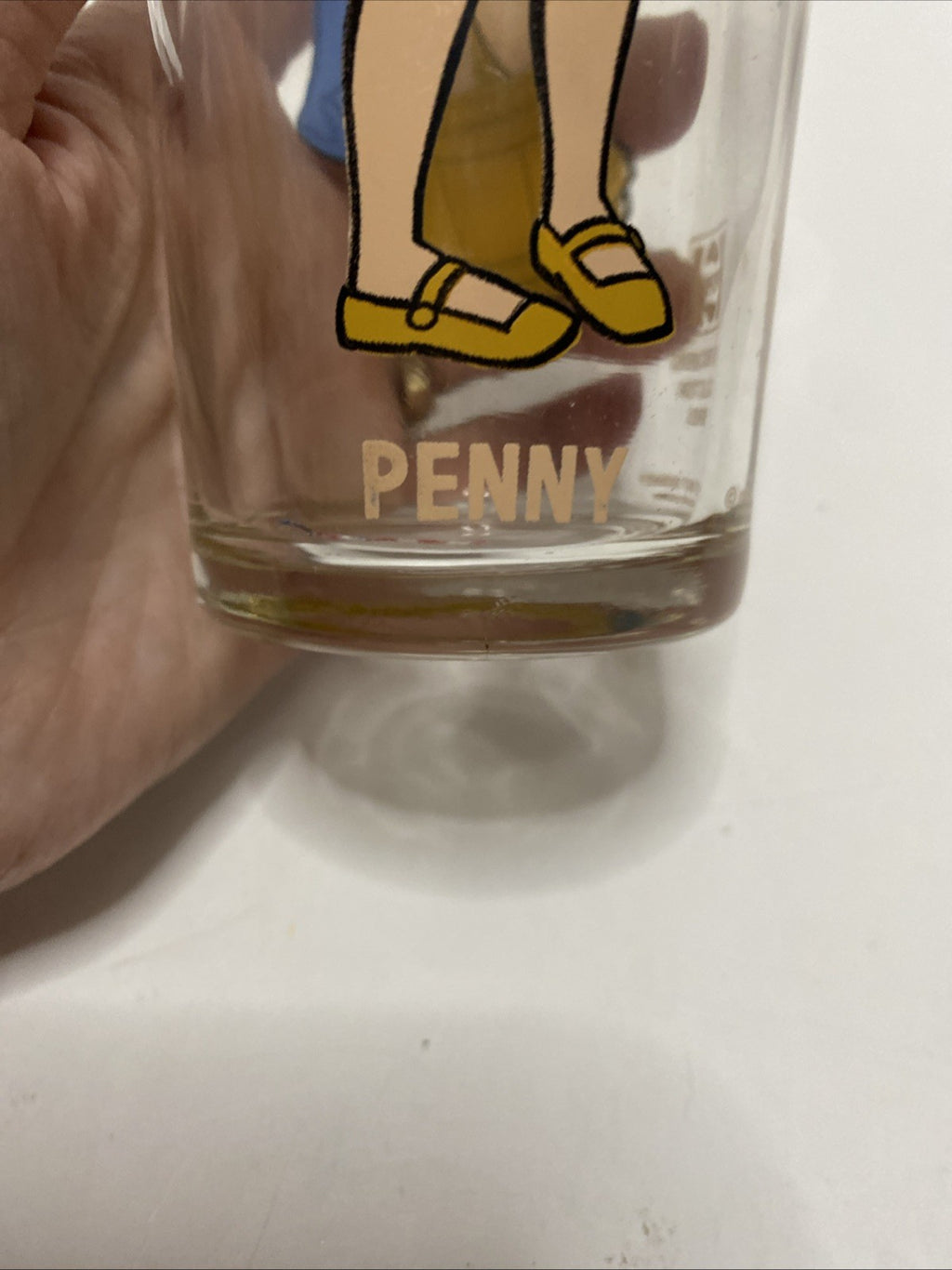 Walt Disney Penny 1977 The Rescuers Pepsi 6 in Drinking Glass White Letters