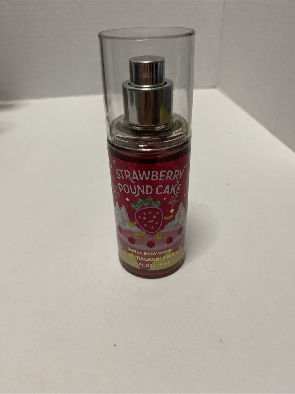 Bath & Body Works Strawberry Pound Cake Travel Size Fragrance Body Mist 2.5 oz