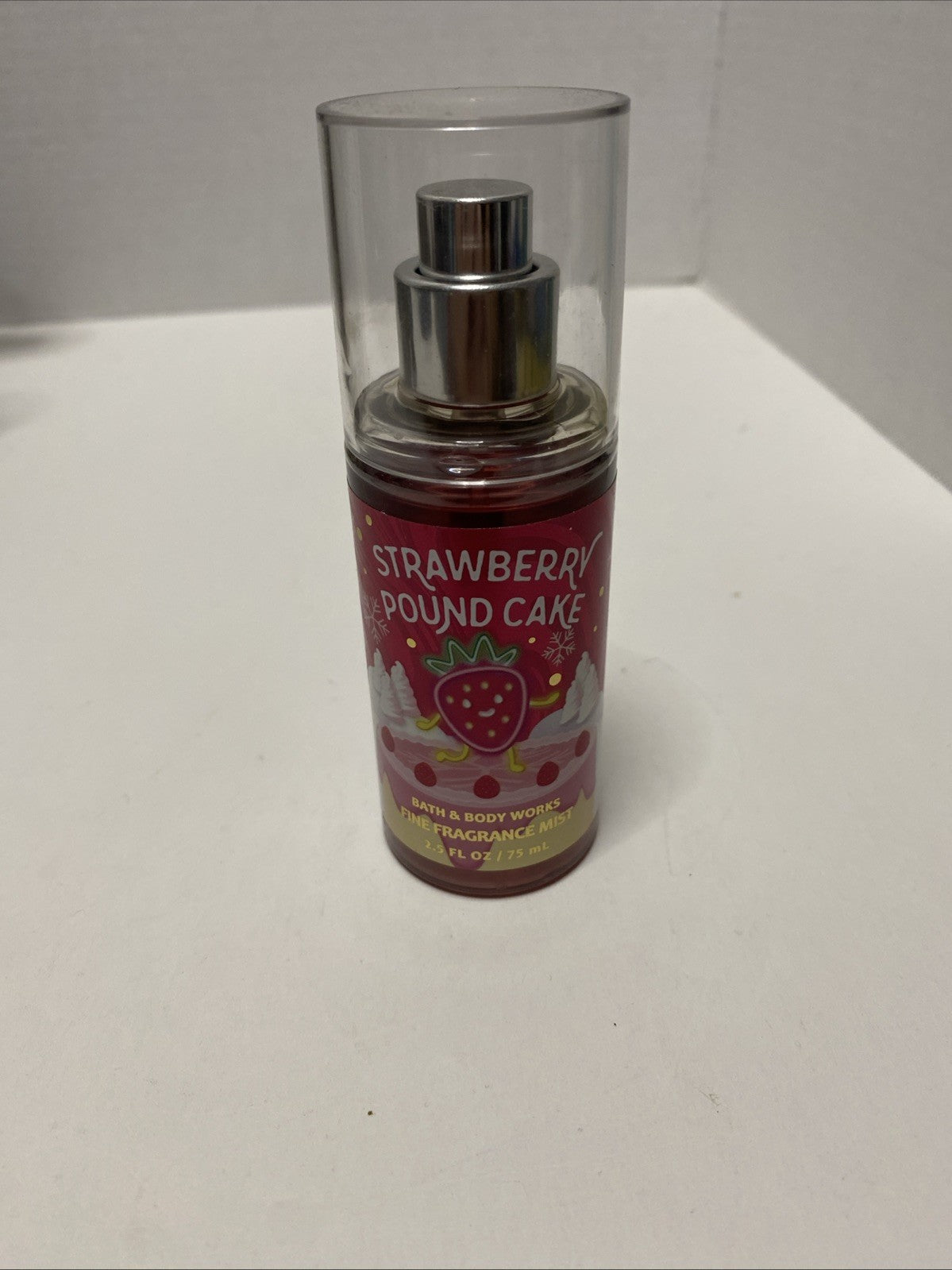 Bath & Body Works Strawberry Pound Cake Travel Size Fragrance Body Mist 2.5 oz