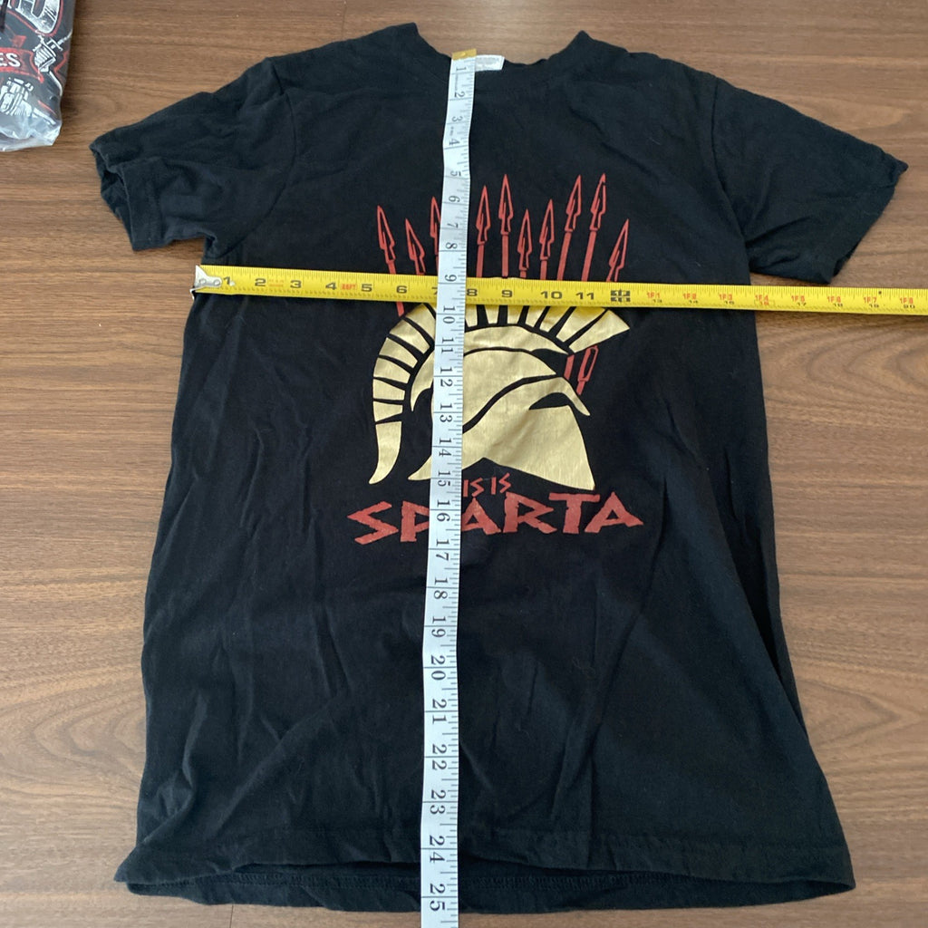 Vintage St. Tousmanof This Is Sparta Greek Roman Empire Black T Shirt Men’s XS