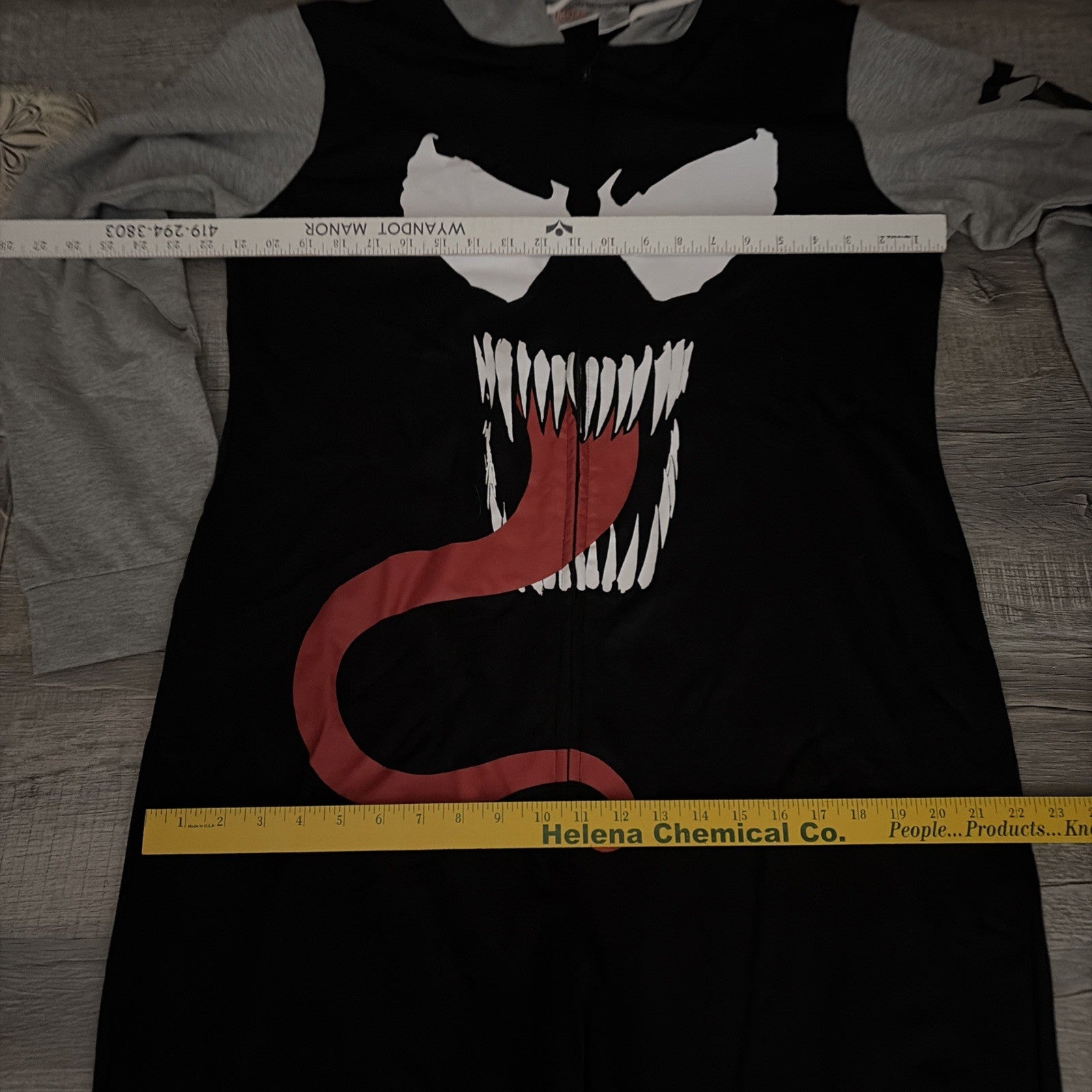 Marvel Adult Large Venom Hoodie Pajama 