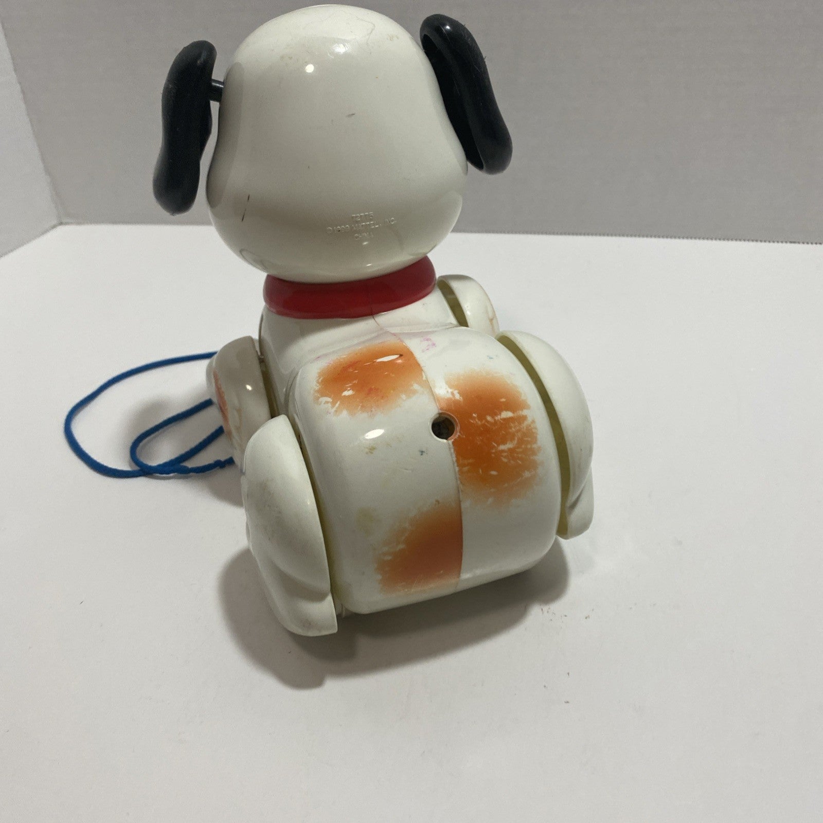 Fisher Price Lil Snoopy 1999 Pull Along Toy Puppy Dog Squeaker Bark Brown White
