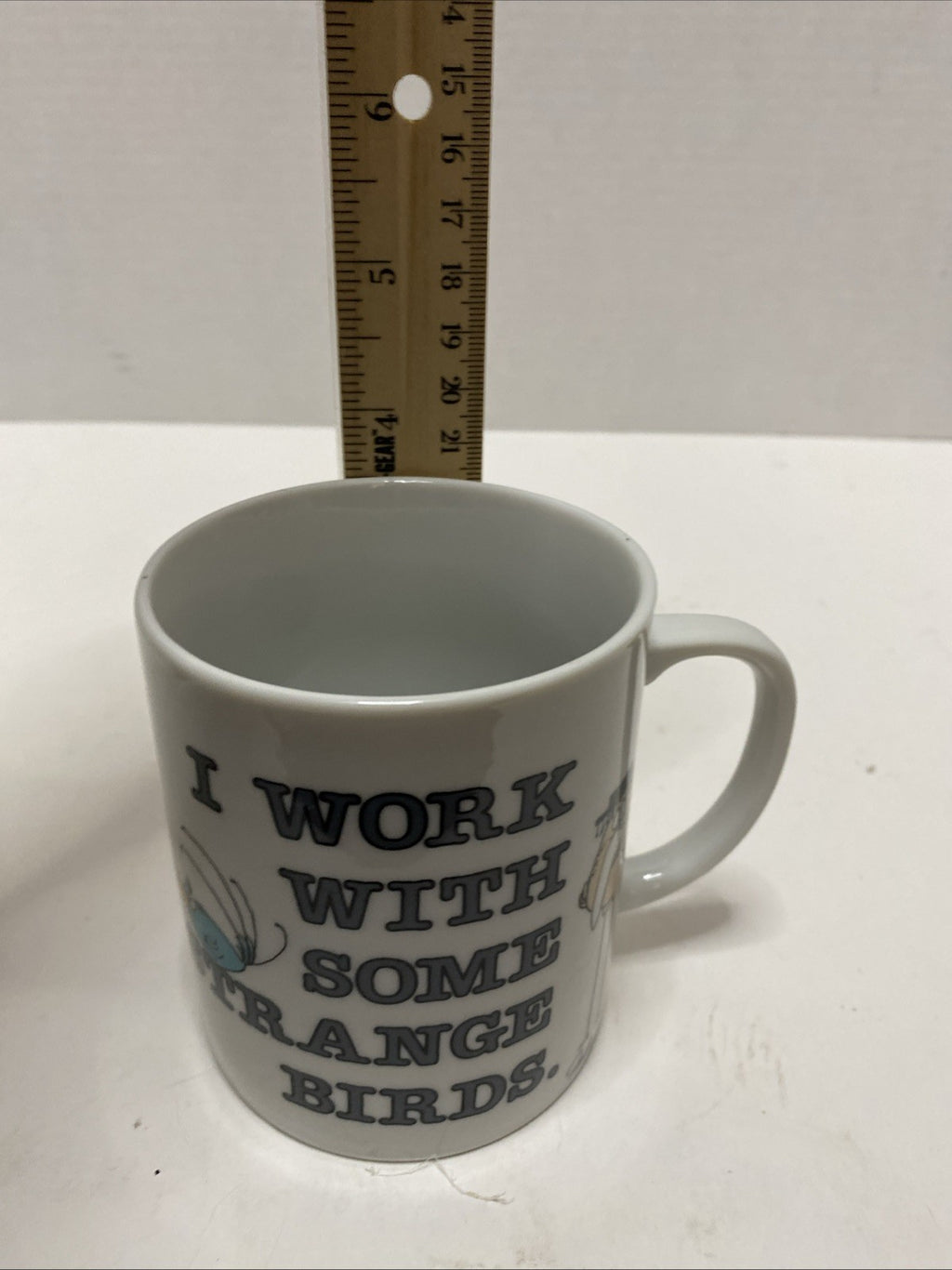 Message Mugs I Work With Some Strange Birds Coffee Mug Cup Japan