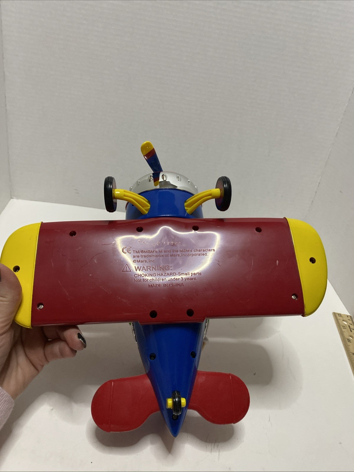 M&M Dispenser WORKS! Bi-Plane M&M Mars Inc USA Toy Vintage Collection