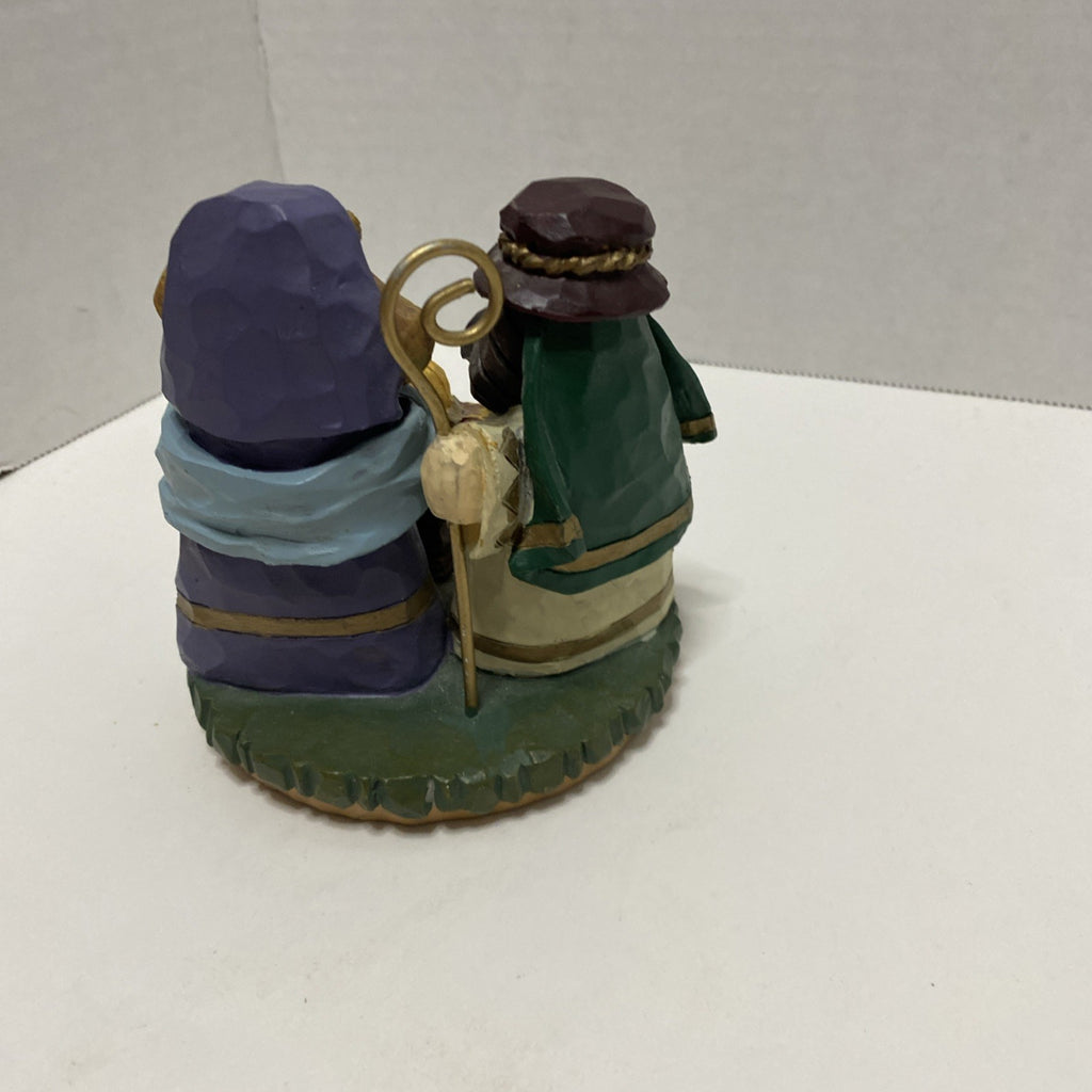 Autom Nativity Holy Family Figurine 4" Resin Jesus Mary Joseph Vintage Stable