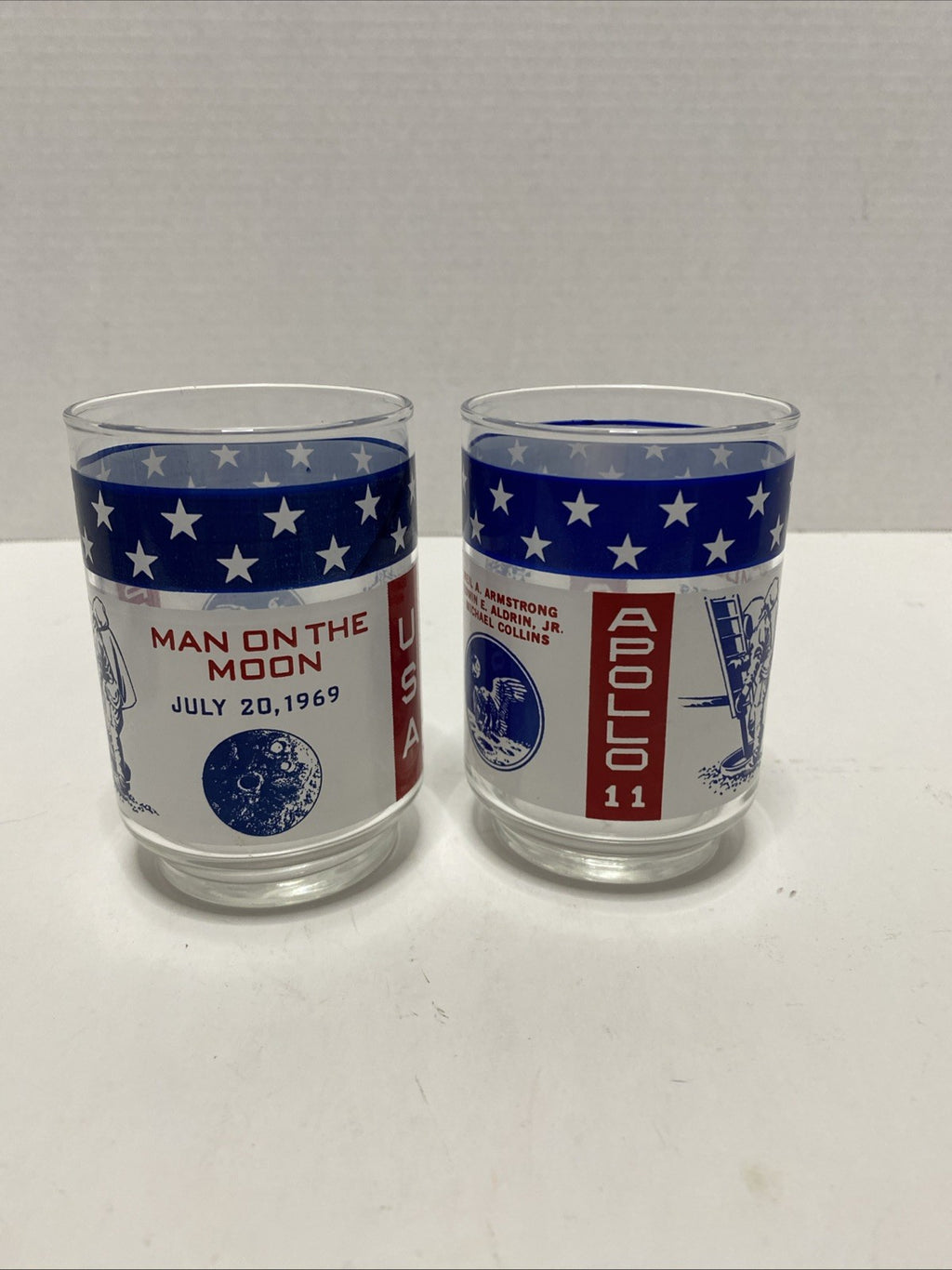 Vintage NASA Apollo 11 Libbey 1971 Moon Space Mission Drinking Glass Tumbler