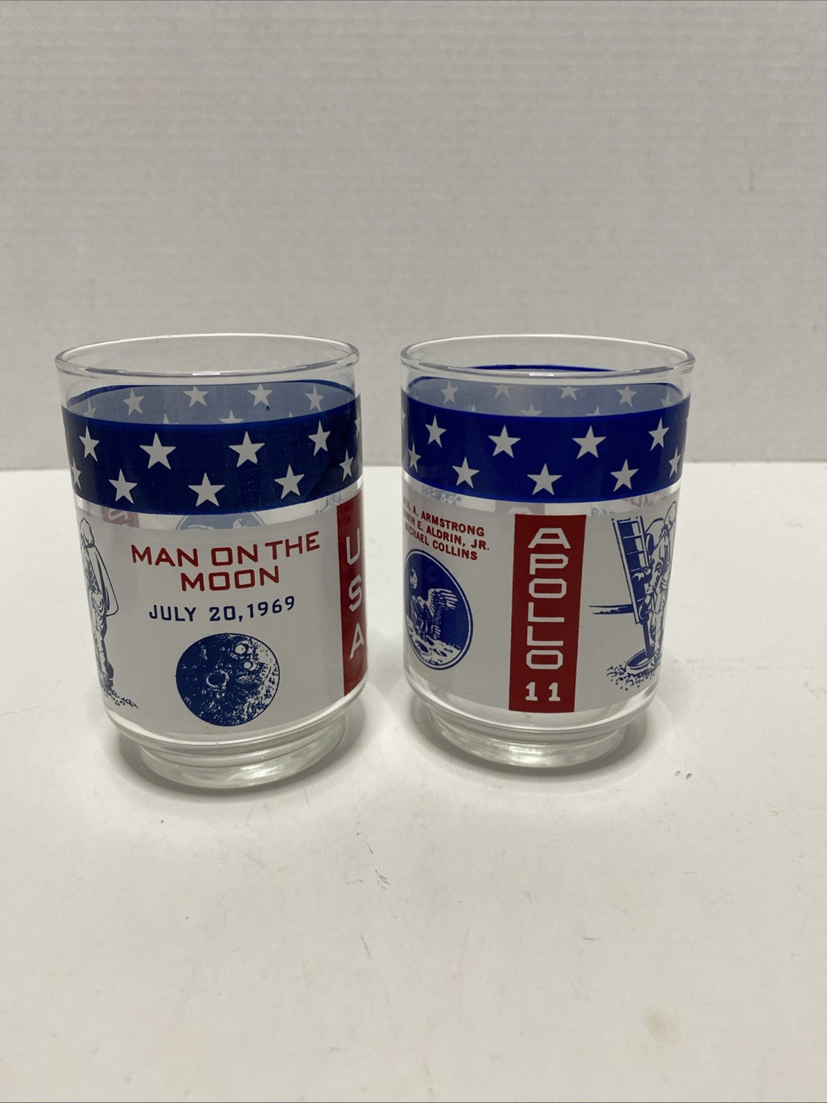 Vintage NASA Apollo 11 Libbey 1971 Moon Space Mission Drinking Glass Tumbler