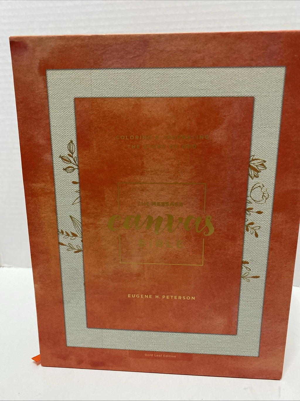 The Message Canvas Bible (Canvas-Look, Gold Leaf): Coloring and Journaling the,