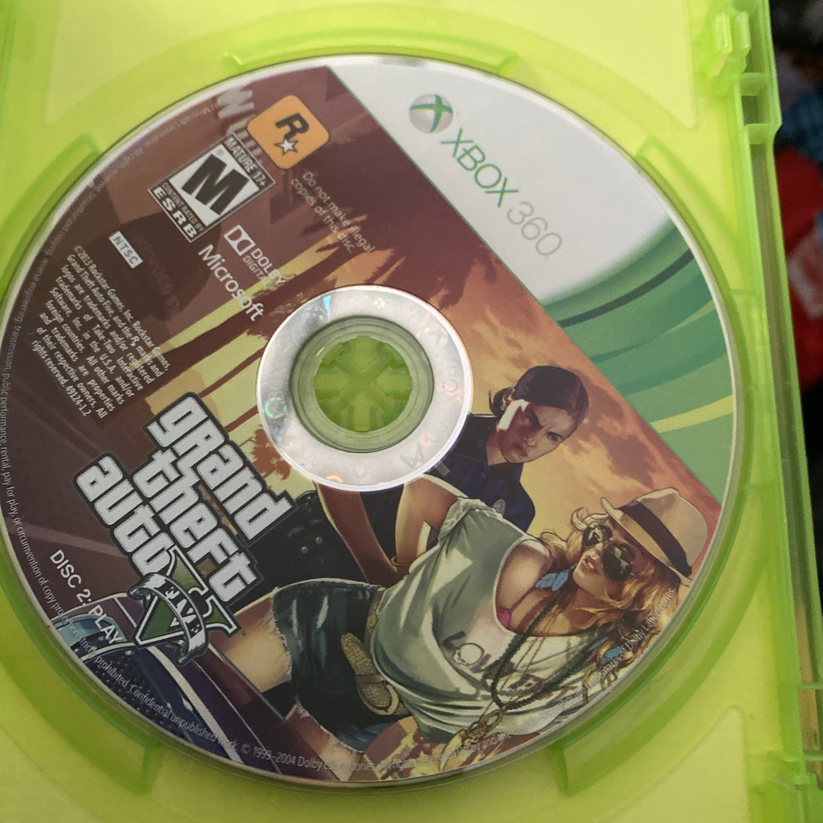 Grand Theft Auto V GTA 5 Microsoft Xbox 360 Install & Play Discs in Case Tested