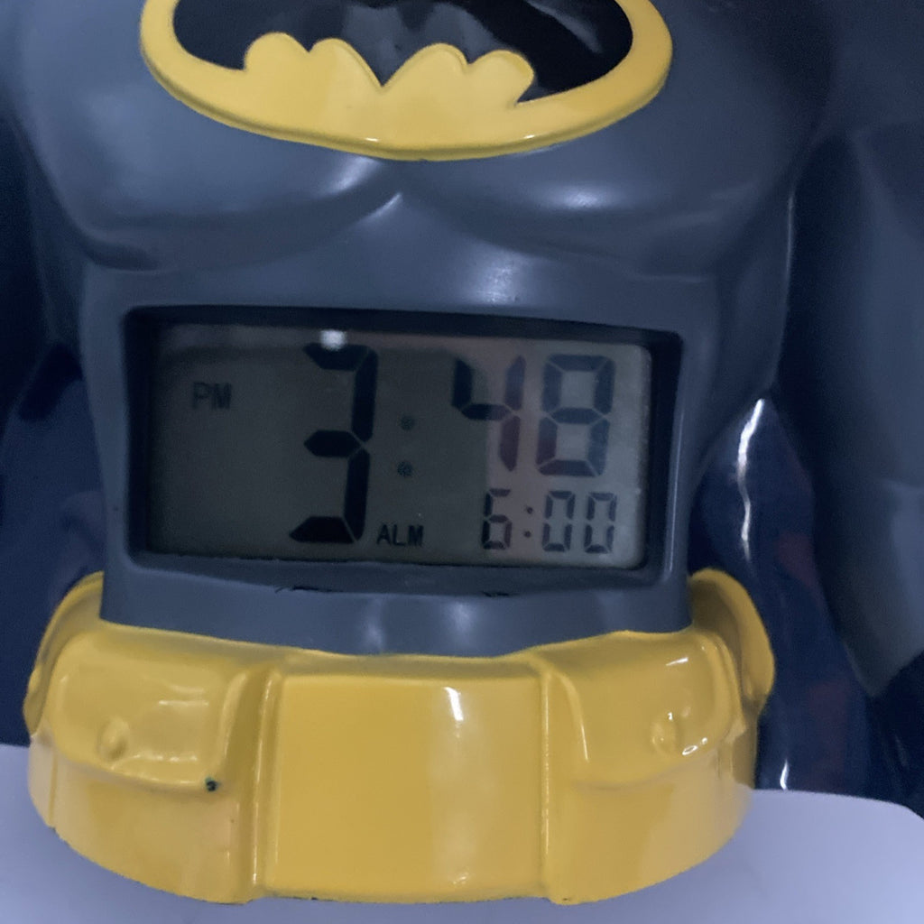 Vintage Batman Bust DC Comics Digital Clock 8" x 8" Rare