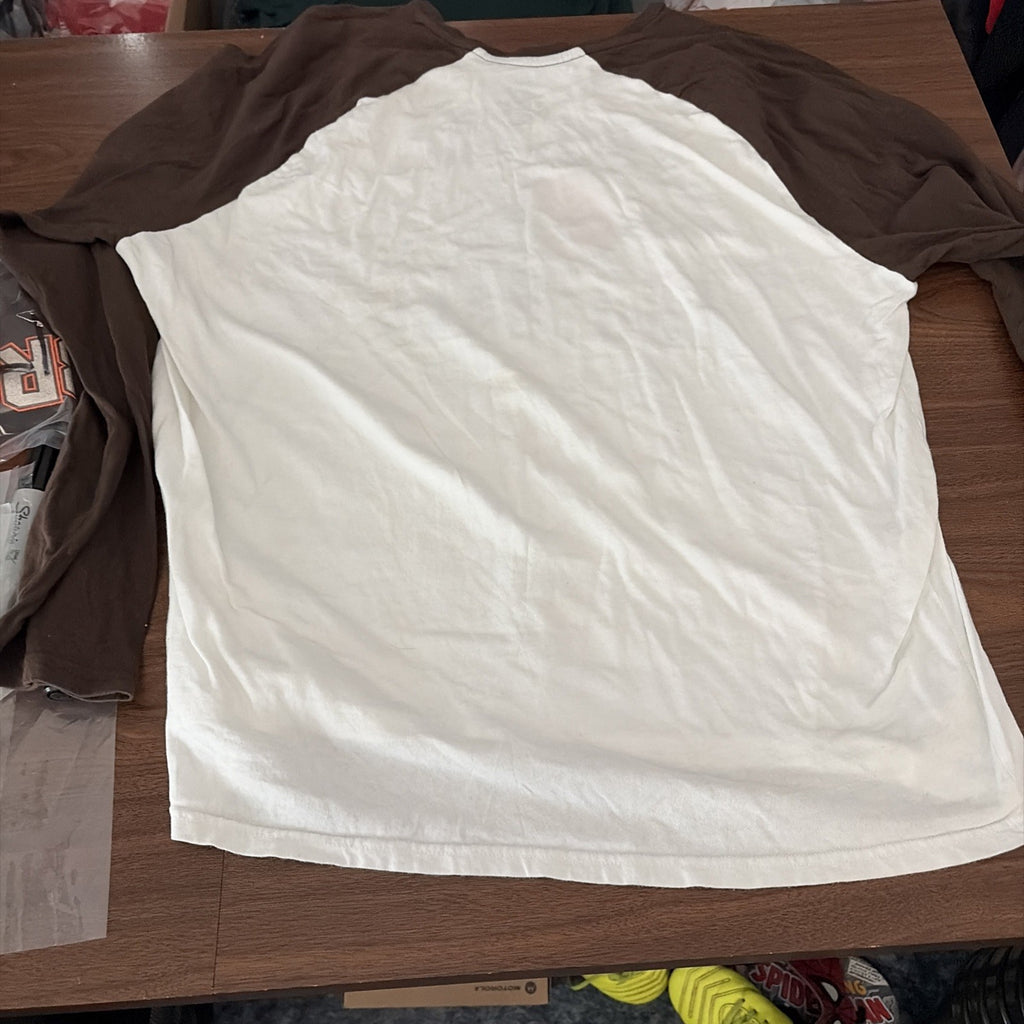 NFL Team Apparel 2XL Cleveland Browns Football Long Sleeve T-Shirt
