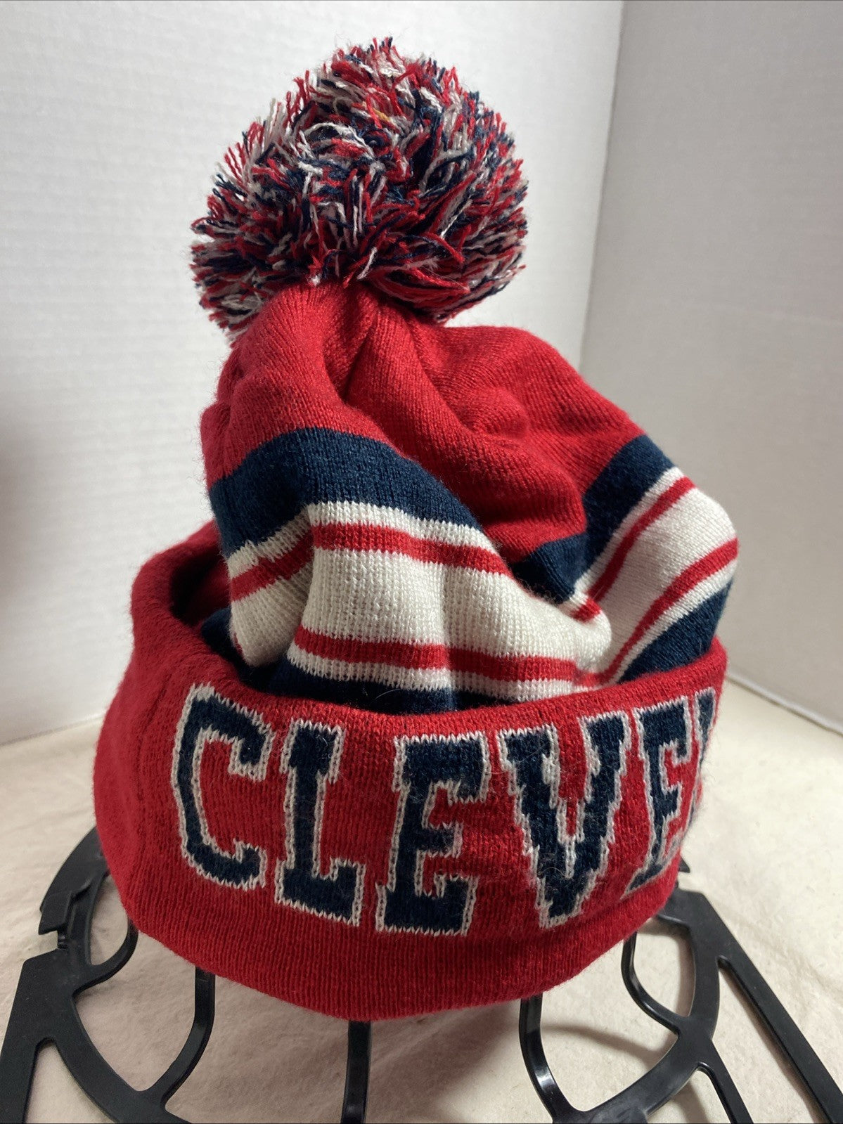 Cleveland Beanie With Pom Pom Adult