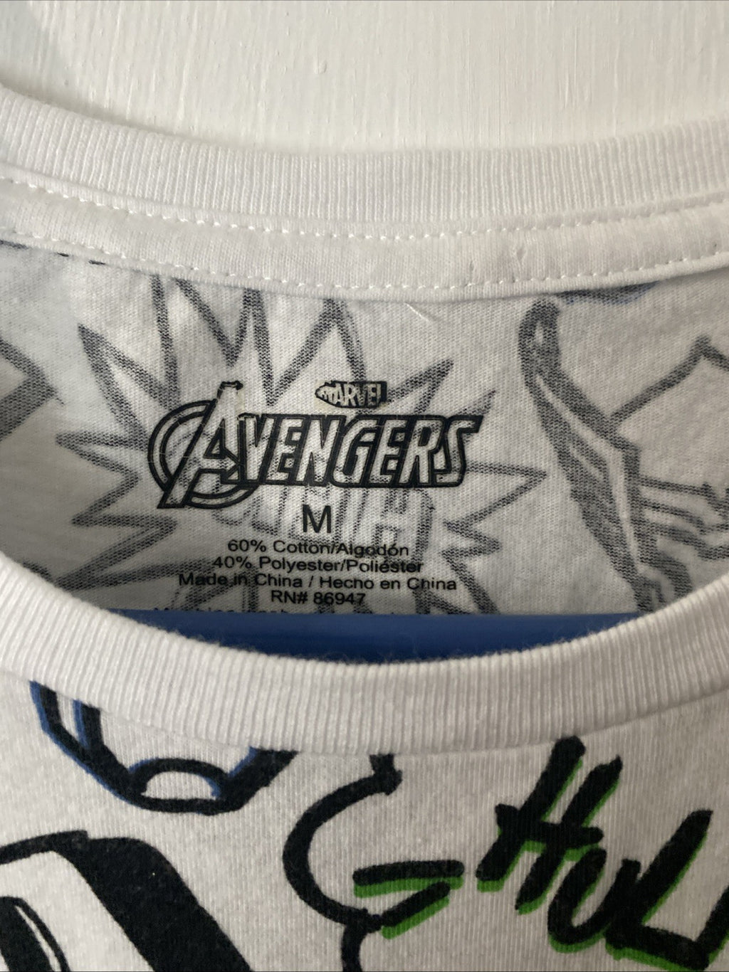 Marvel Avengers T Shirt Size Medium