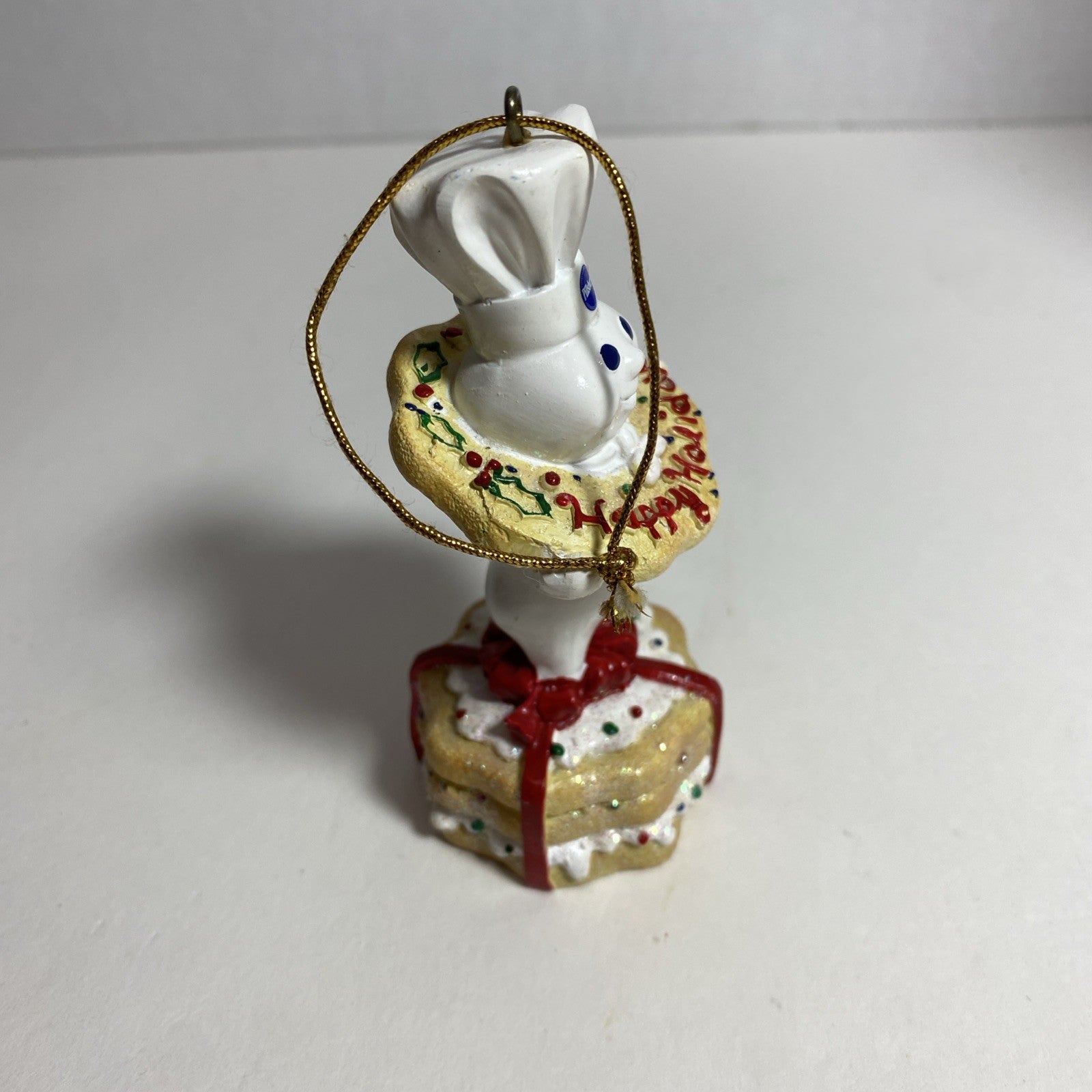 Vintage 2003 Pillsbury Dough Boy Shortbread Sugar Cookies Christmas Ornament 4"