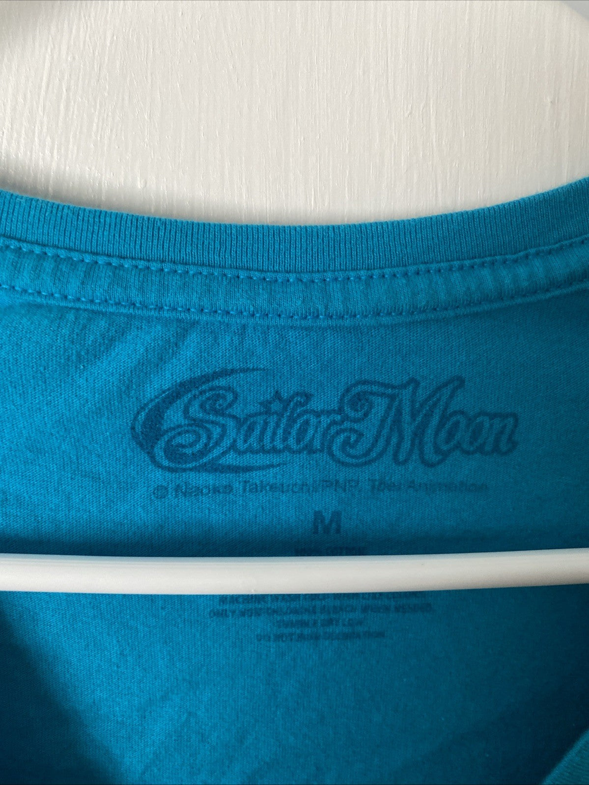Women’s Cut Sailor Moon Shirt Size Medium Short Sleeve Blue 