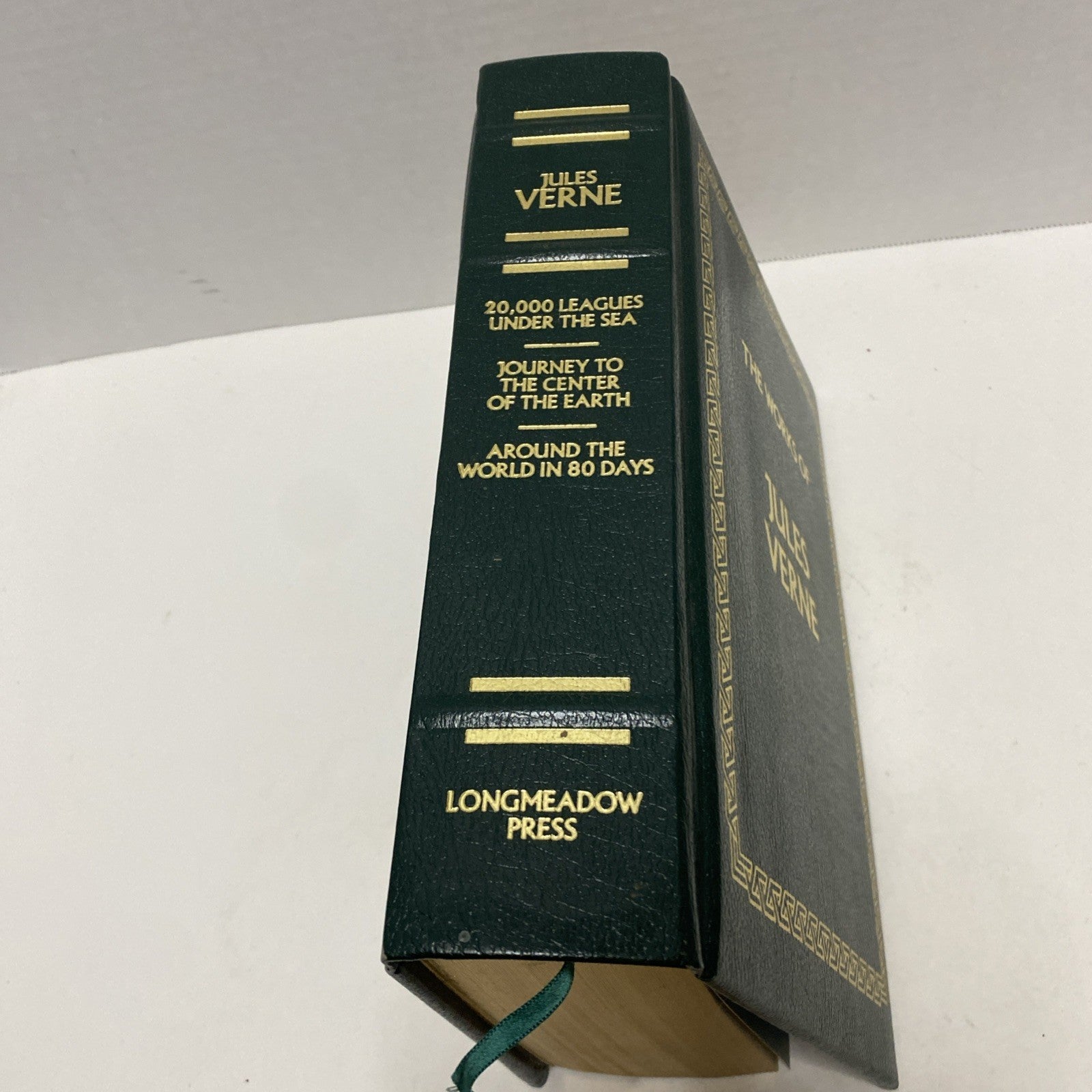 The Works Of Jules Verne Longmeadow Press Leatherette HC 1993 20,000 Leagues