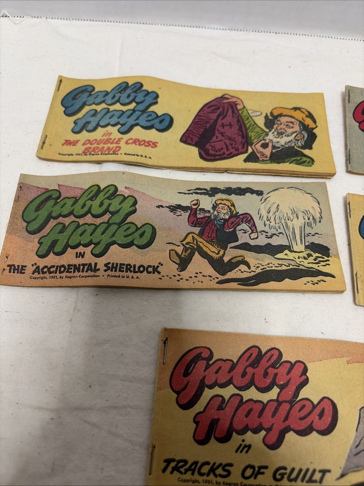 QUAKER GABBY HAYES MINI COMIC PROMO GIVEAWAY CEREAL PREMIUM SET