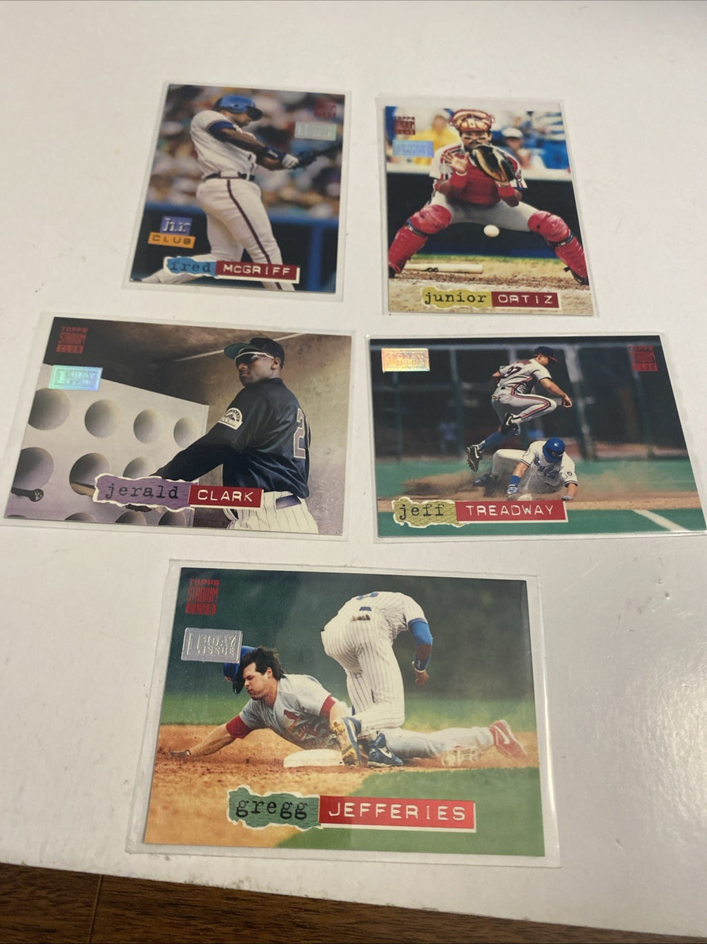 1994 Stadium Club Baseball First Day Issue -- Lot of  5 cards
