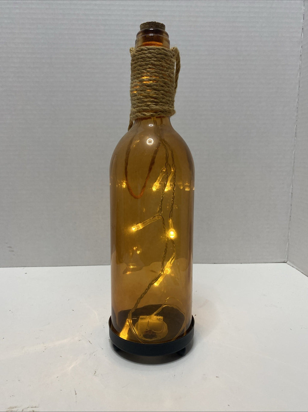 Infinity LED Amber Bottle with Lights