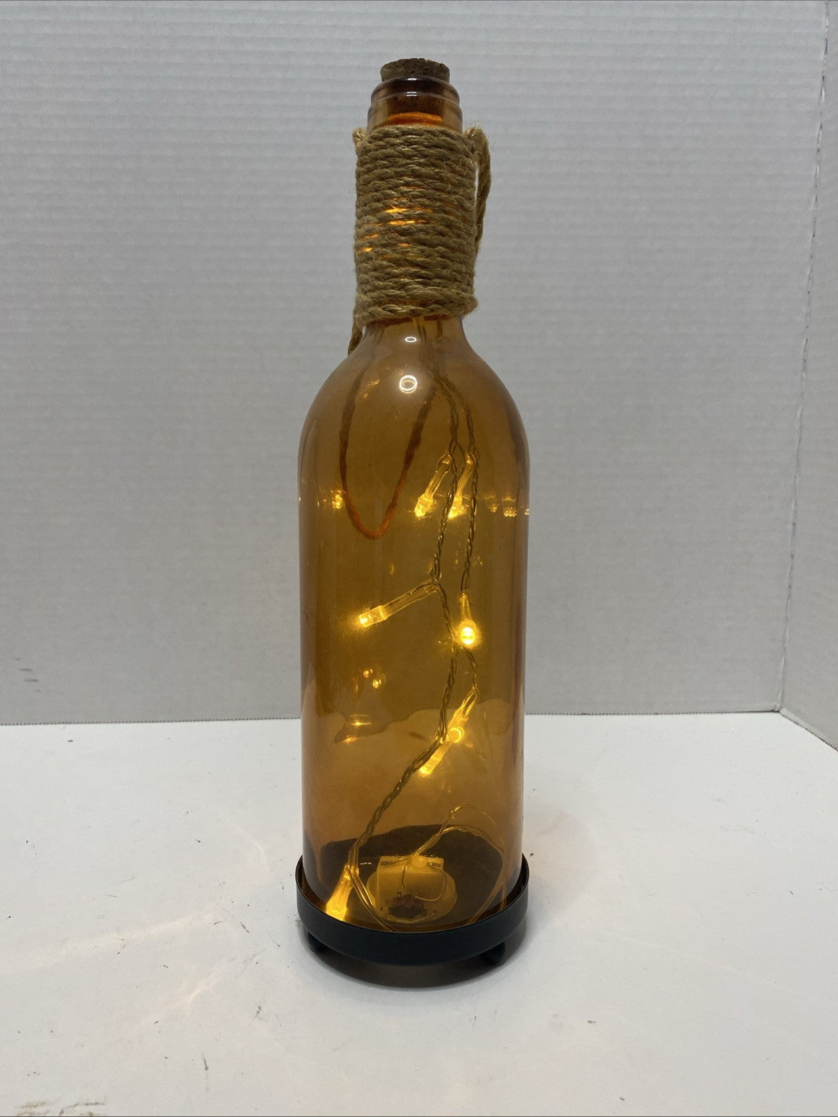 Infinity LED Amber Bottle with Lights