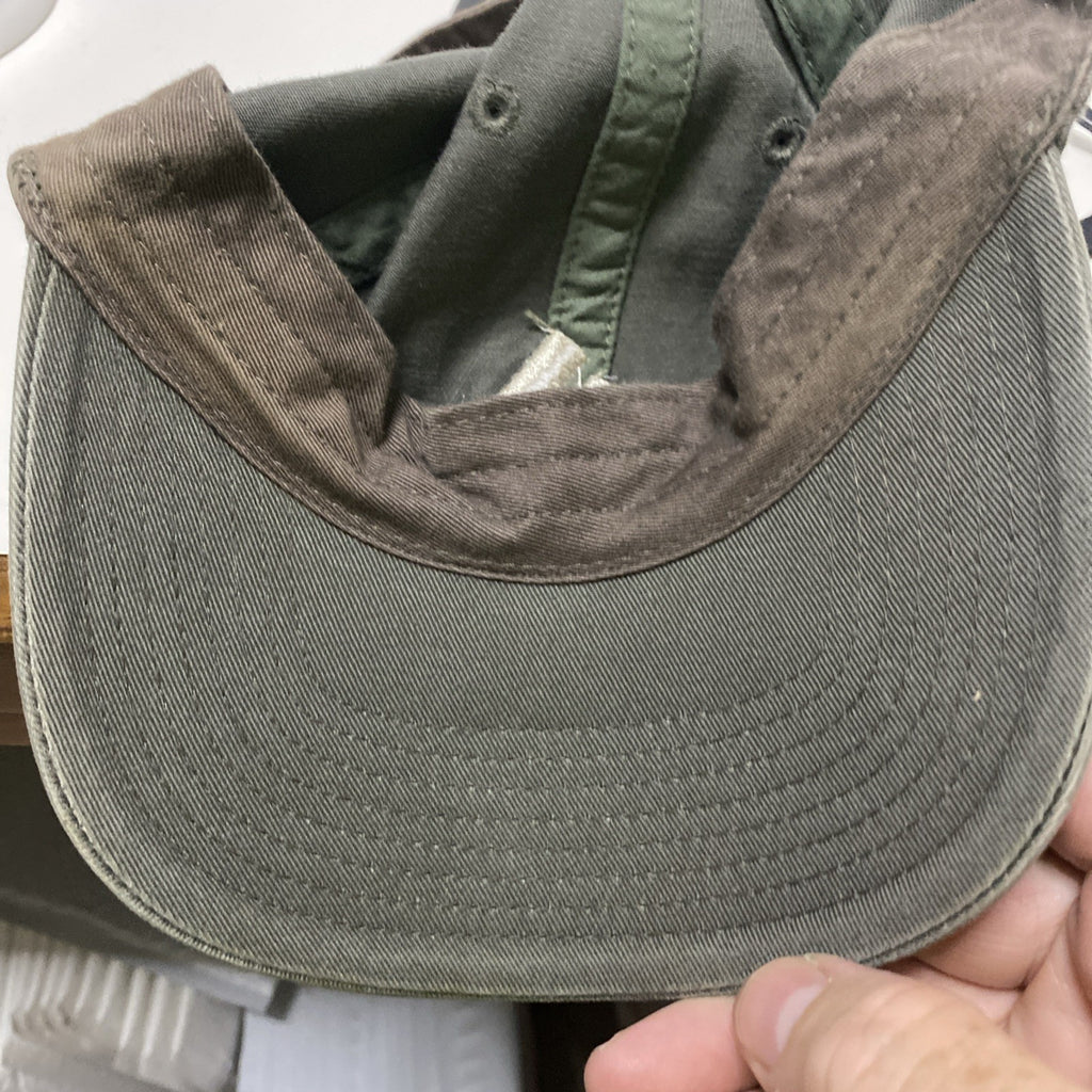 Adidas Hat Cap Strap Back Adult One Size Green White 100% Cotton Climalite Twill